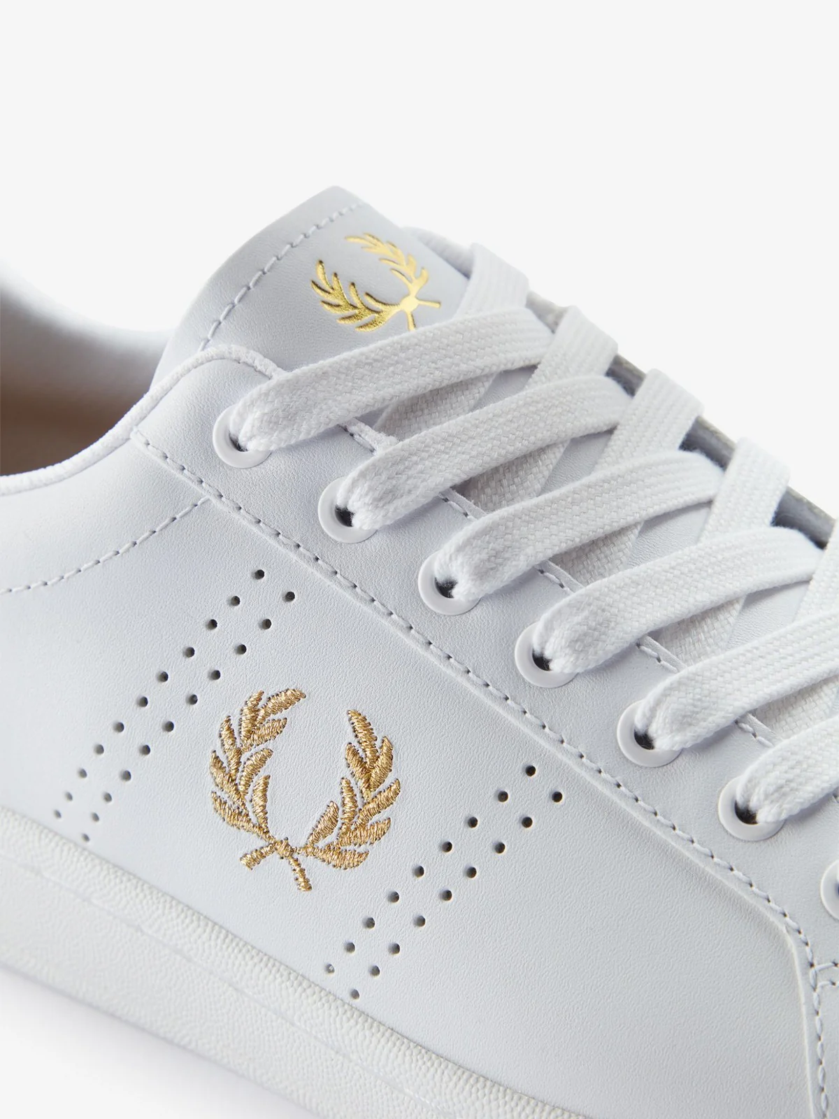 FRED PERRY Sneaker Uomo FP B721 LEATHER FP-B6312-57 T31 WHITE/M GOLD - Image 2