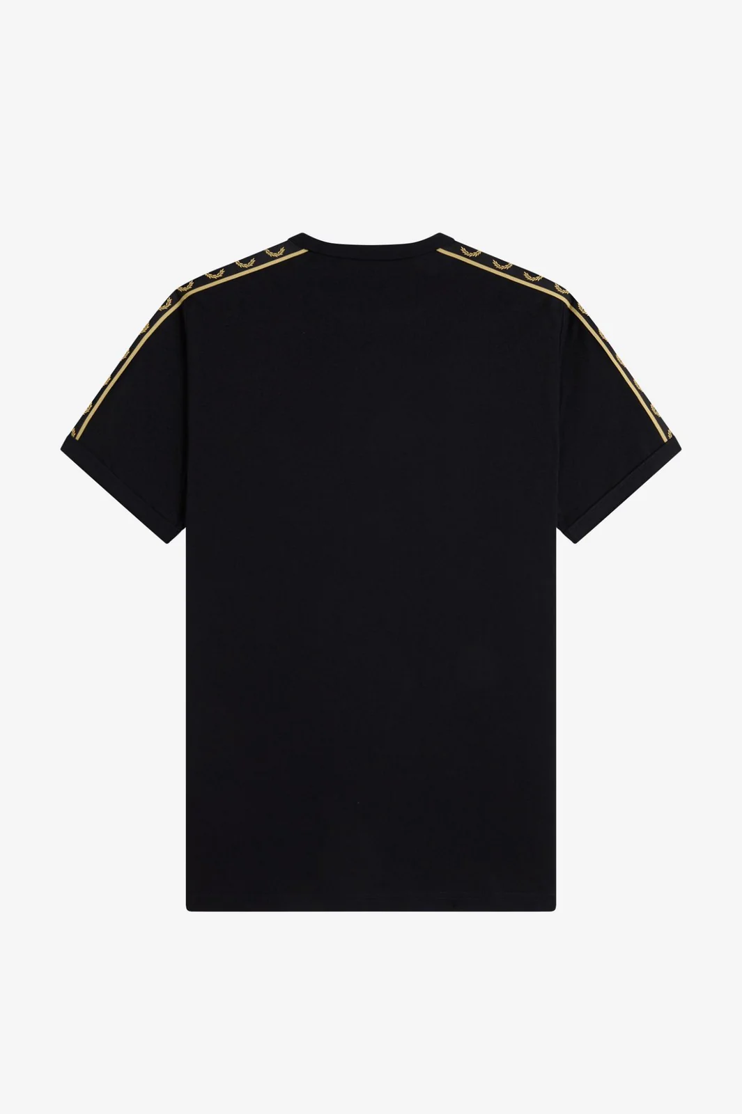 FRED PERRY T-shirt Uomo FP CONTRAST TAPE RINGER T-SHIRT FP-M4613-57 90A BLACK/CHAMPAGNE - Image 3