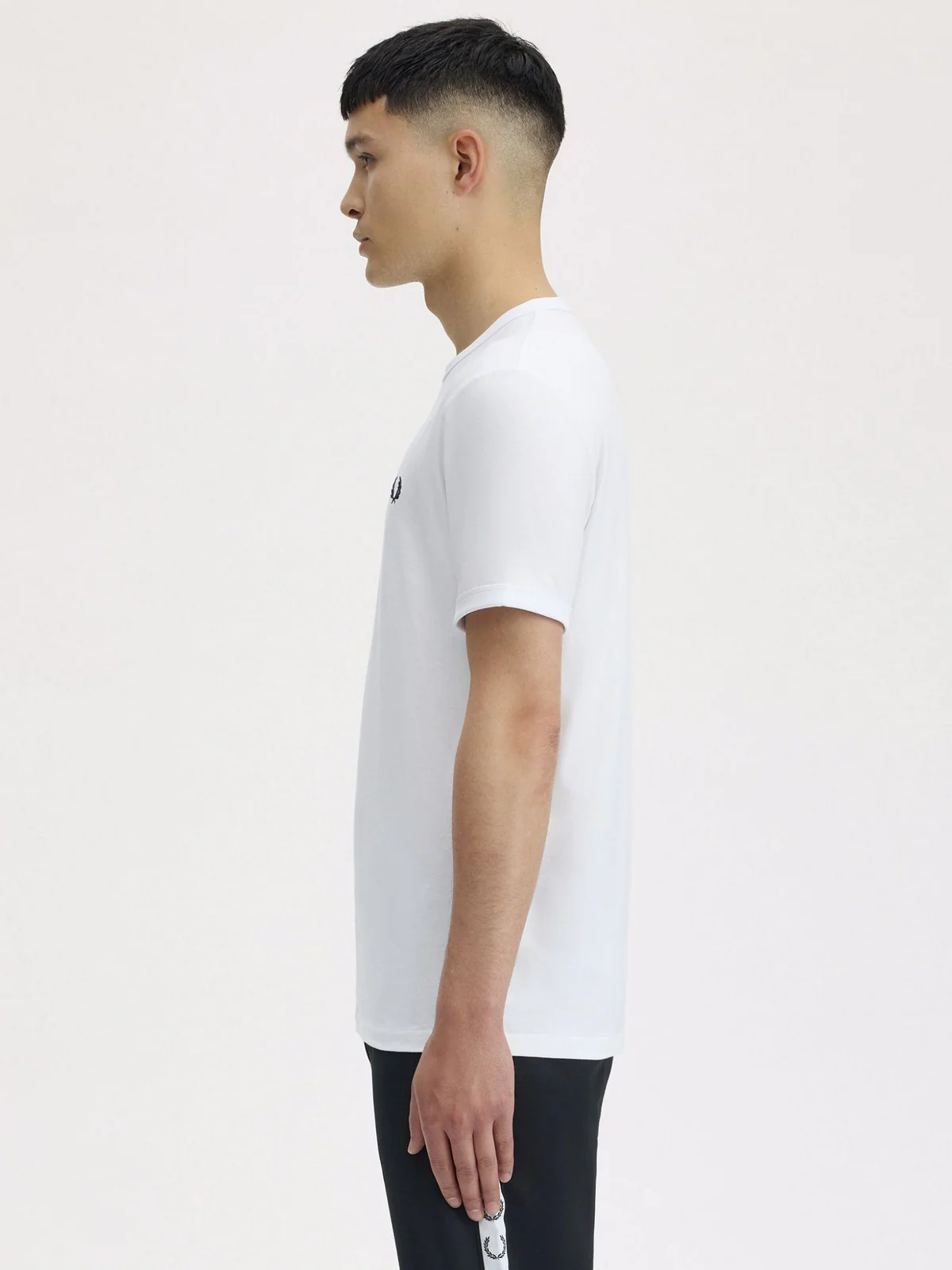 FRED PERRY T-shirt Uomo FP RINGER T-SHIRT FP-M3519-57 100 WHITE - Image 3