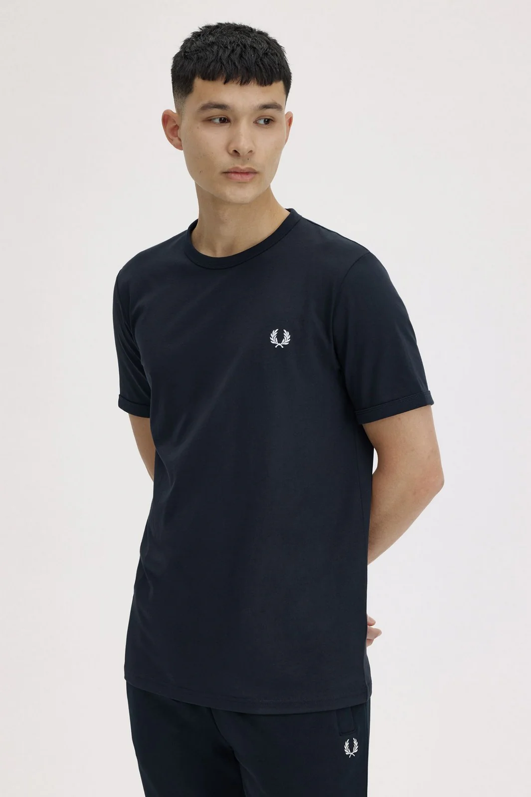 FRED PERRY T-shirt Uomo FP RINGER T-SHIRT FP-M3519-57 608 NAVY - Image 3
