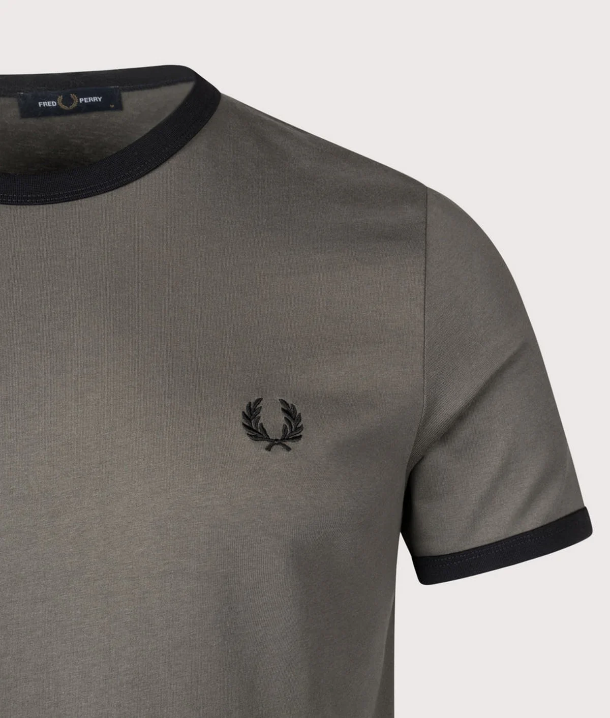 FRED PERRY T-shirt Uomo FP RINGER T-SHIRT FP-M3519-57 U70 FIELD GRN/BLACK - Image 3