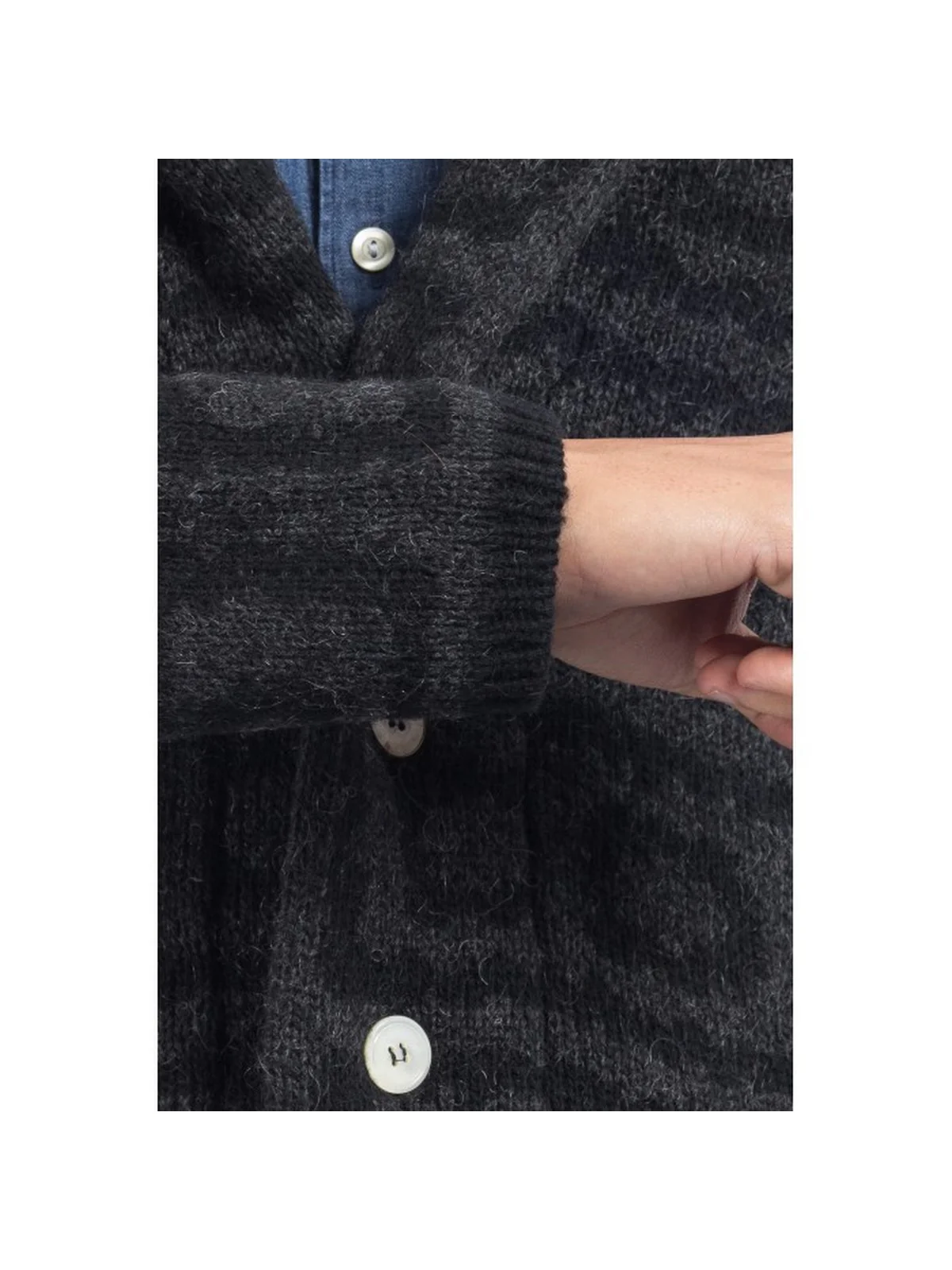 GABRIELE PASINI Cardigan Uomo  49511/1  6252 Nero - Image 4