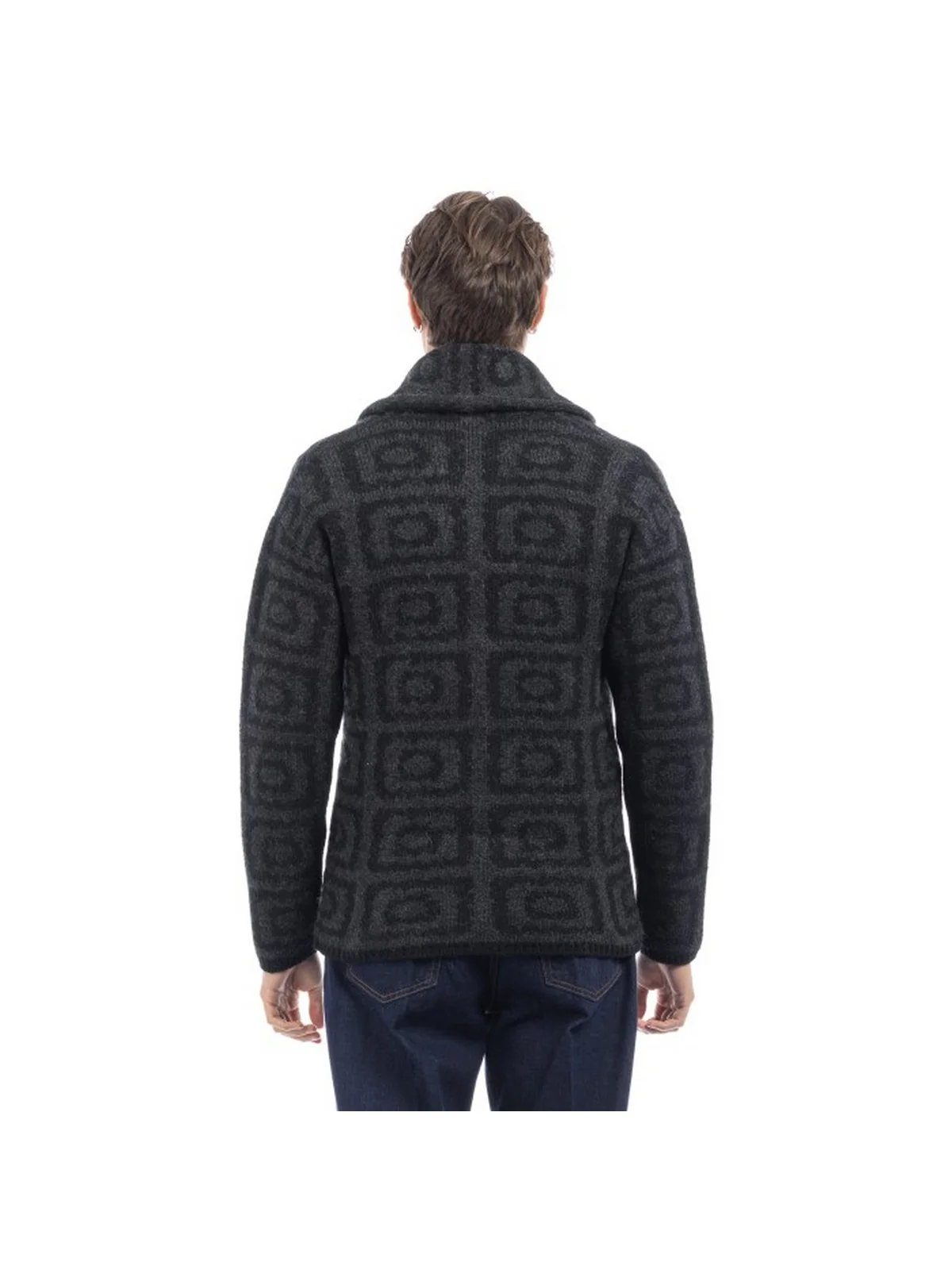 GABRIELE PASINI Cardigan Uomo  49511/1  6252 Nero - Image 6