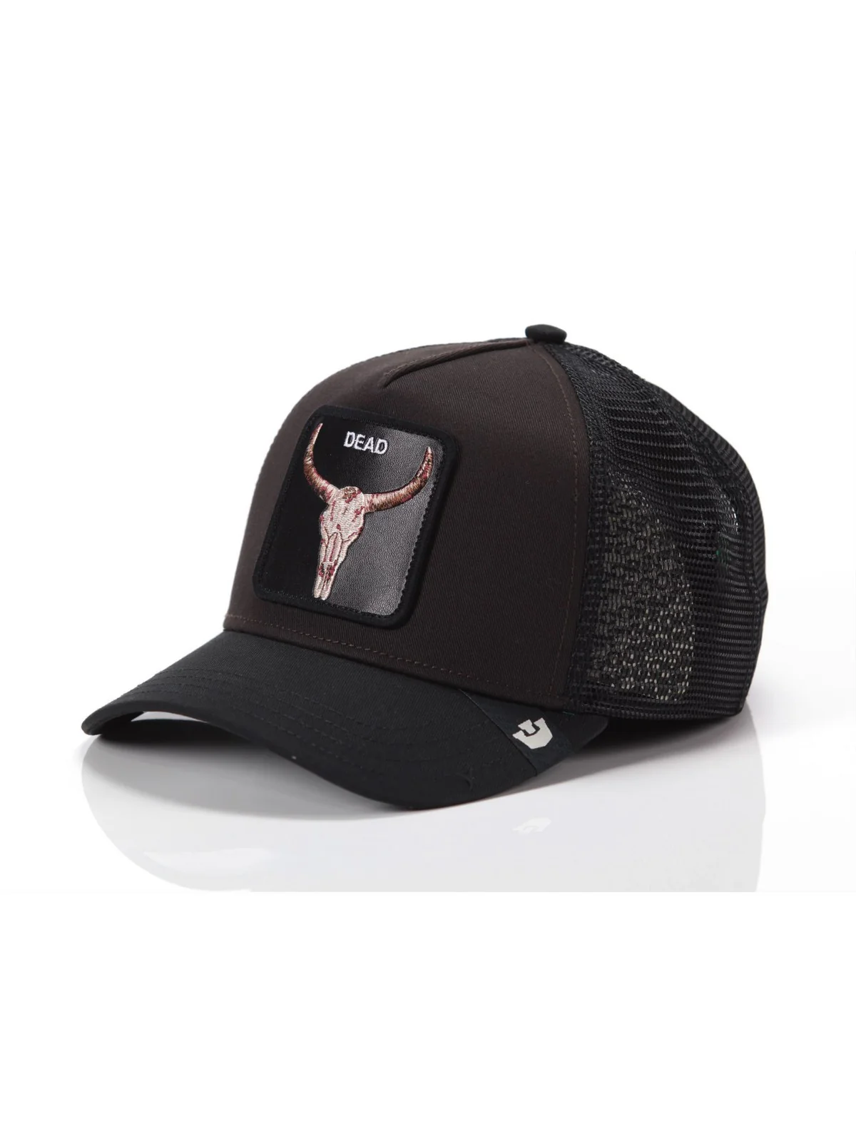 GOORIN BROS Cappello Uomo DEAD SKULL TRUCKER 101-2995 GRO GROUND / VOID - Image 3