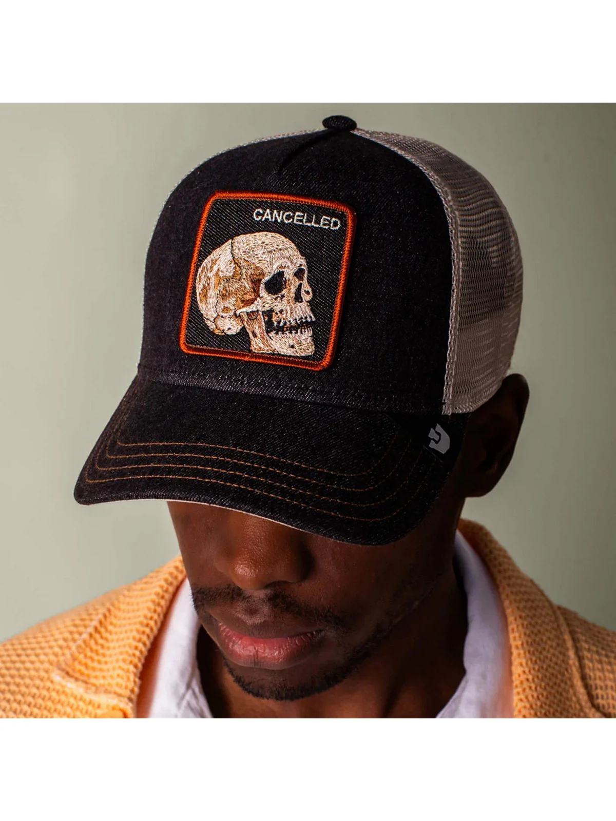 GOORIN BROS Cappello Uomo DENIM SKULL 101-2959 DEN DARK DENIM - Image 7