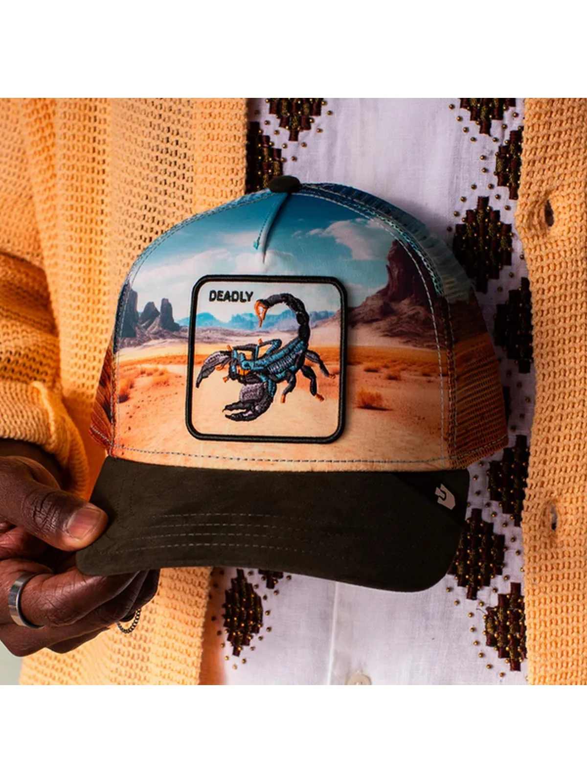 GOORIN BROS Cappello Uomo SCORPION IN THE ELEMENT 101-2695 PAL PALM - Image 6