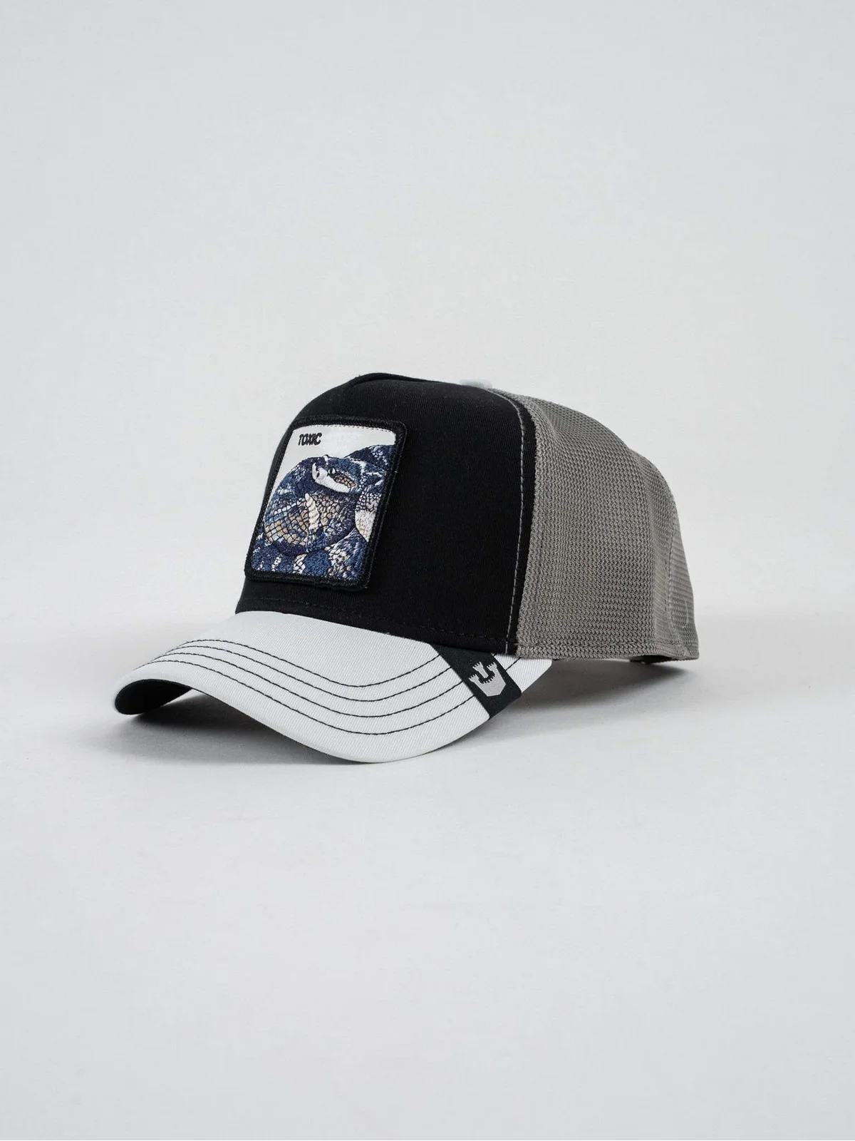 GOORIN BROS Cappello Uomo V2 SNAKE 101-1342 BKW BLACK/WHITE - Image 3
