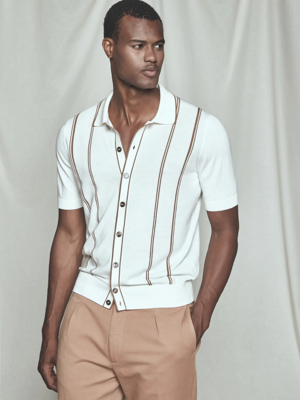 GRAN SASSO Camicia Uomo  59135/18041 005 Avorio - Image 3