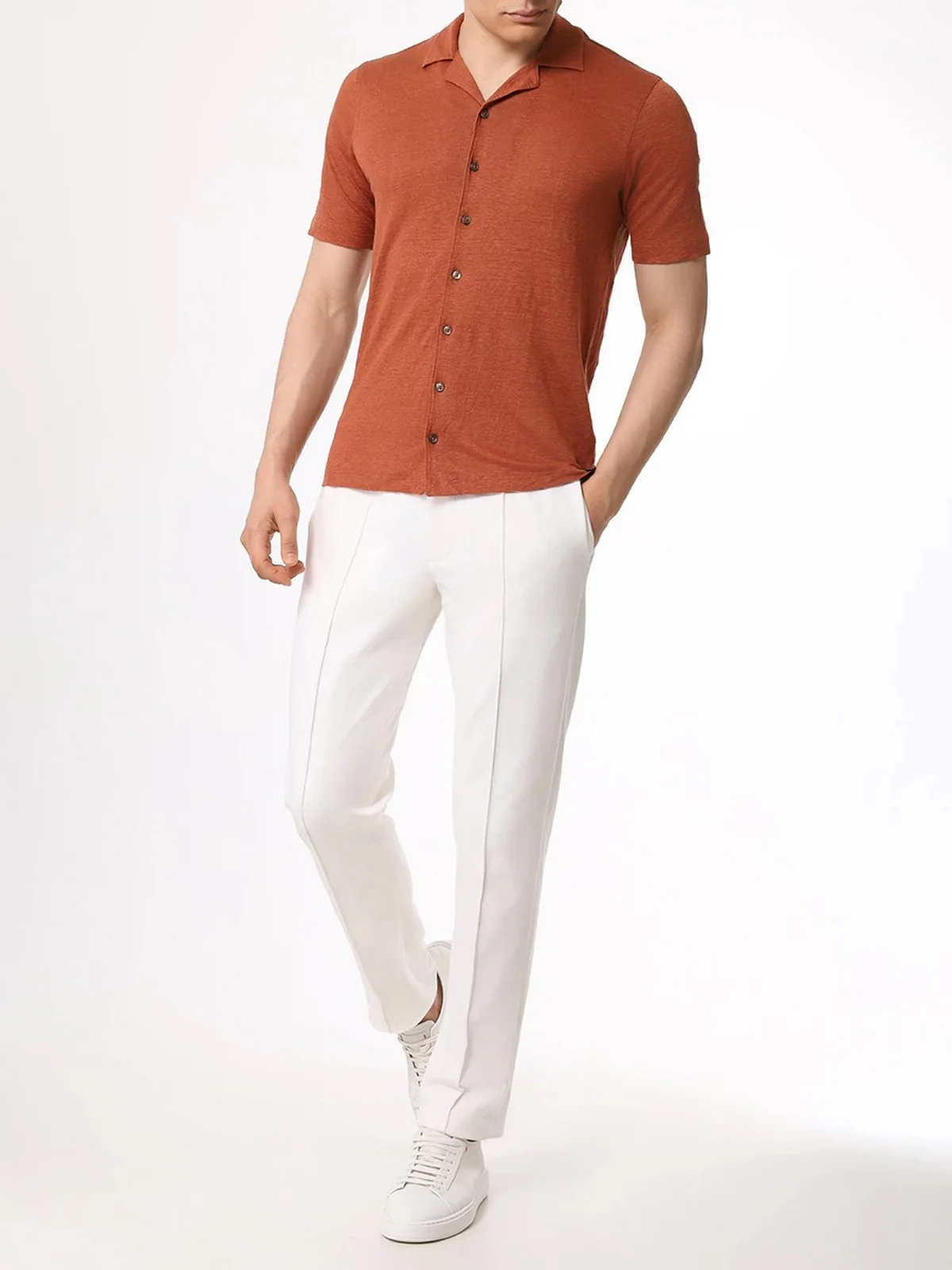 GRAN SASSO Camicia Uomo  60199/96800 161 Marrone - Image 2
