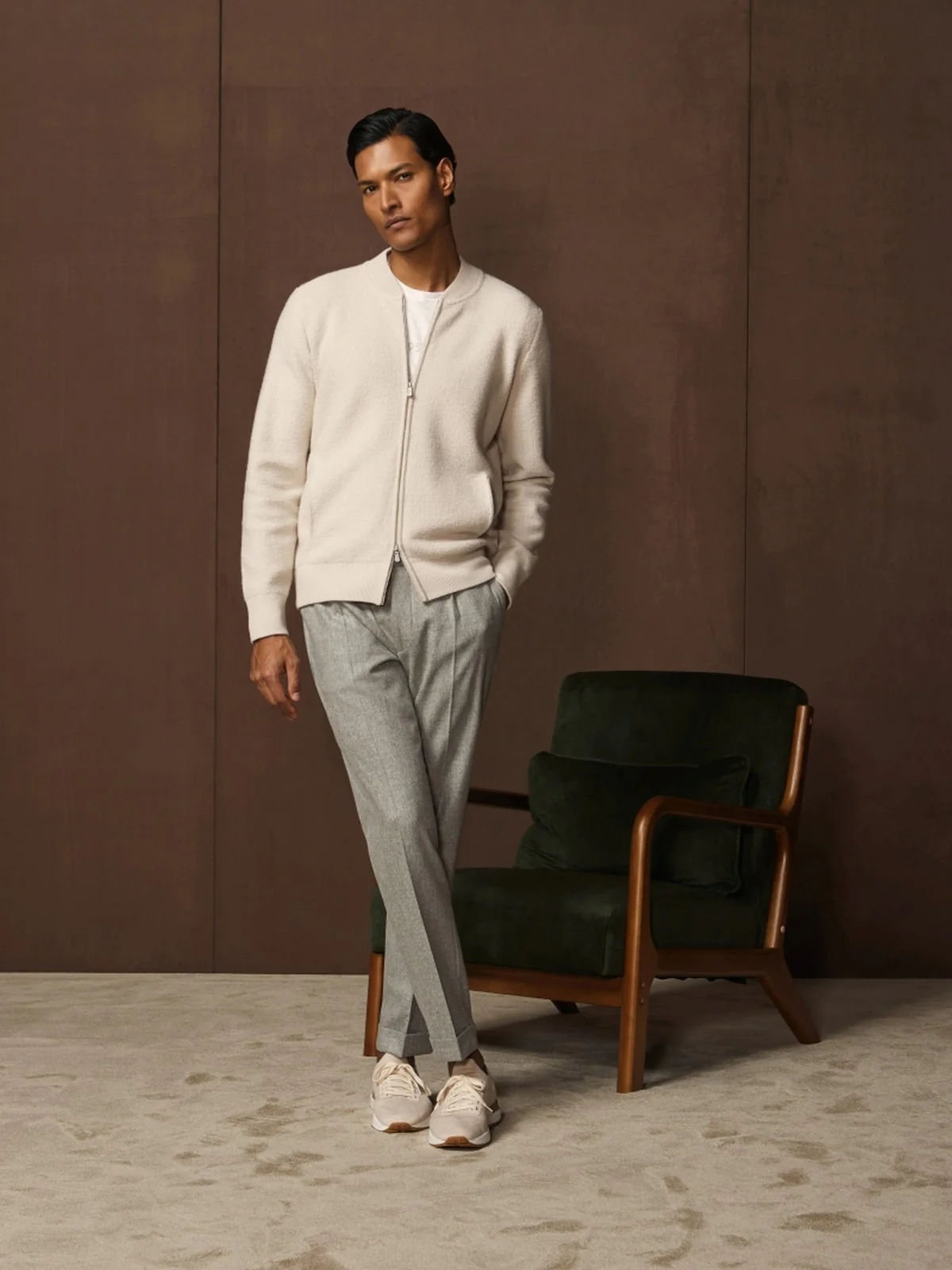 GRAN SASSO Cardigan Uomo  57139/19658 113 Avorio - Image 3