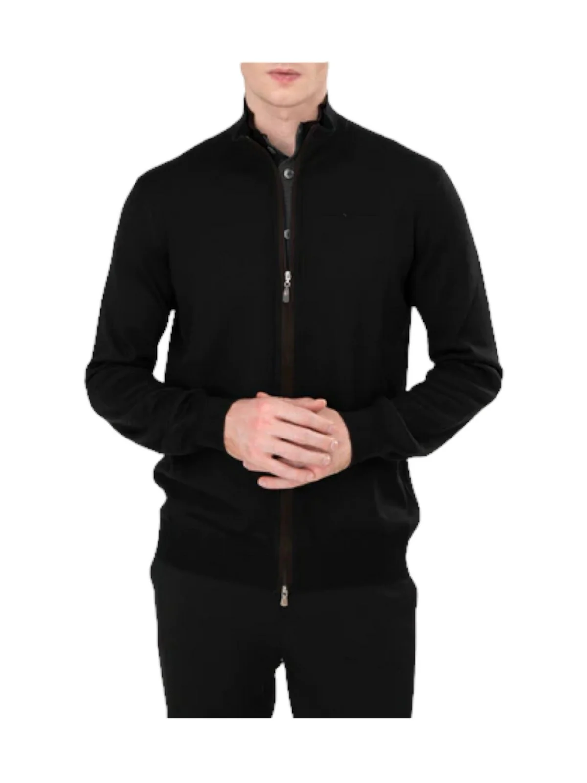 GRAN SASSO Cardigan Uomo  57142/14223 099 Nero - Image 4