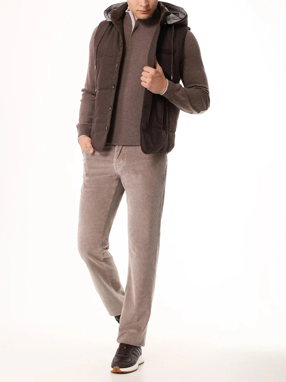 GRAN SASSO Gilet Uomo  23192/51303 194 Marrone - Image 6