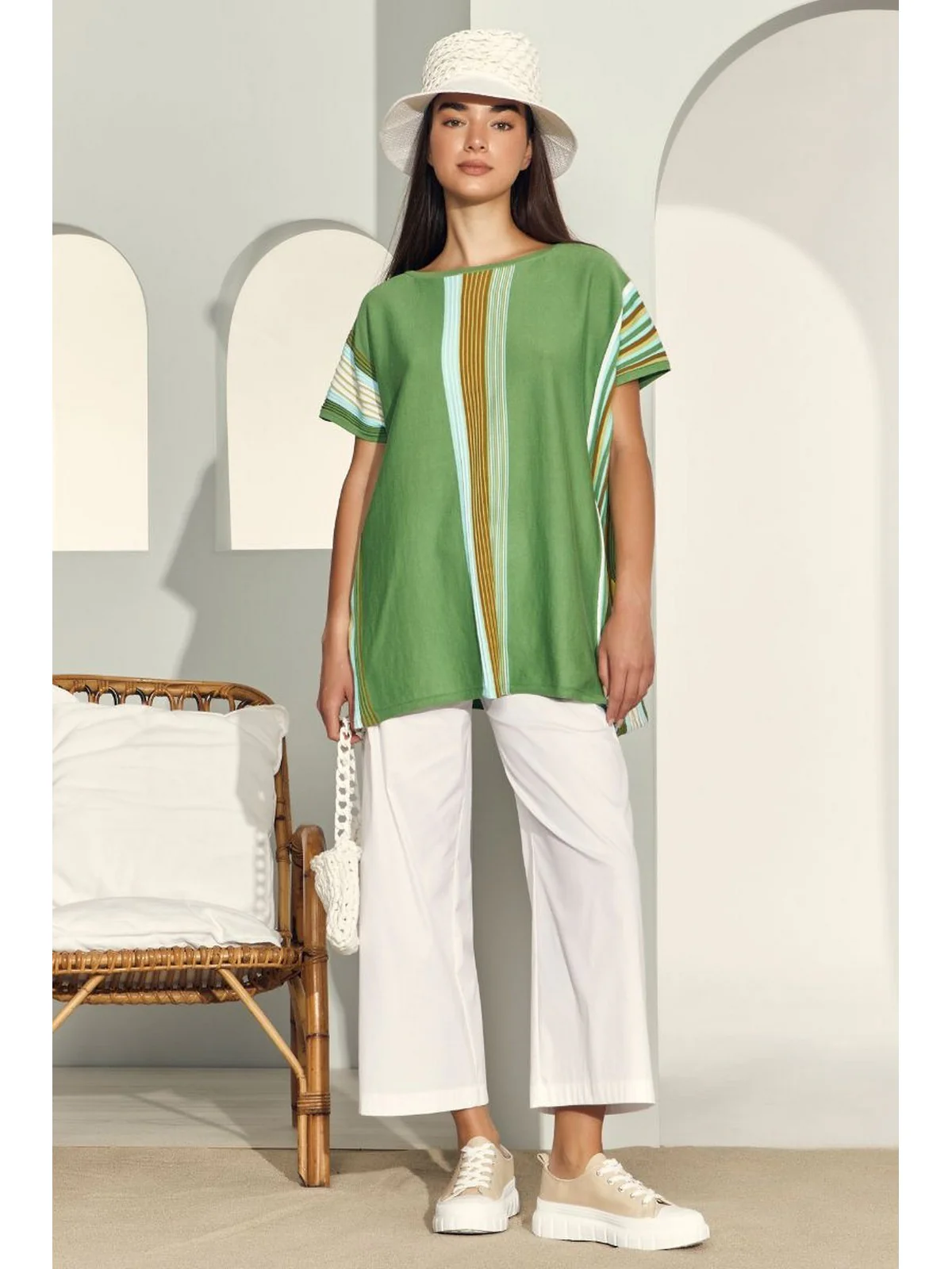 GRAN SASSO Maglia Donna  57261/14061 461 Verde - Image 2