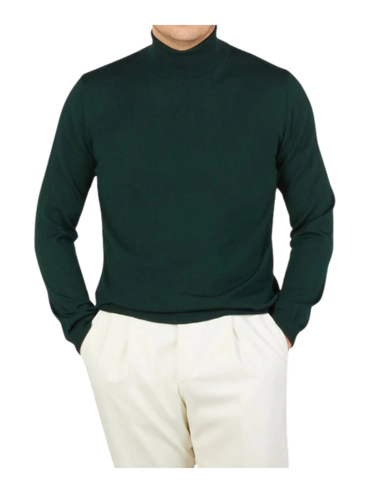 GRAN SASSO Maglione dolcevita Uomo  55157/14290 464 Verde - Image 2