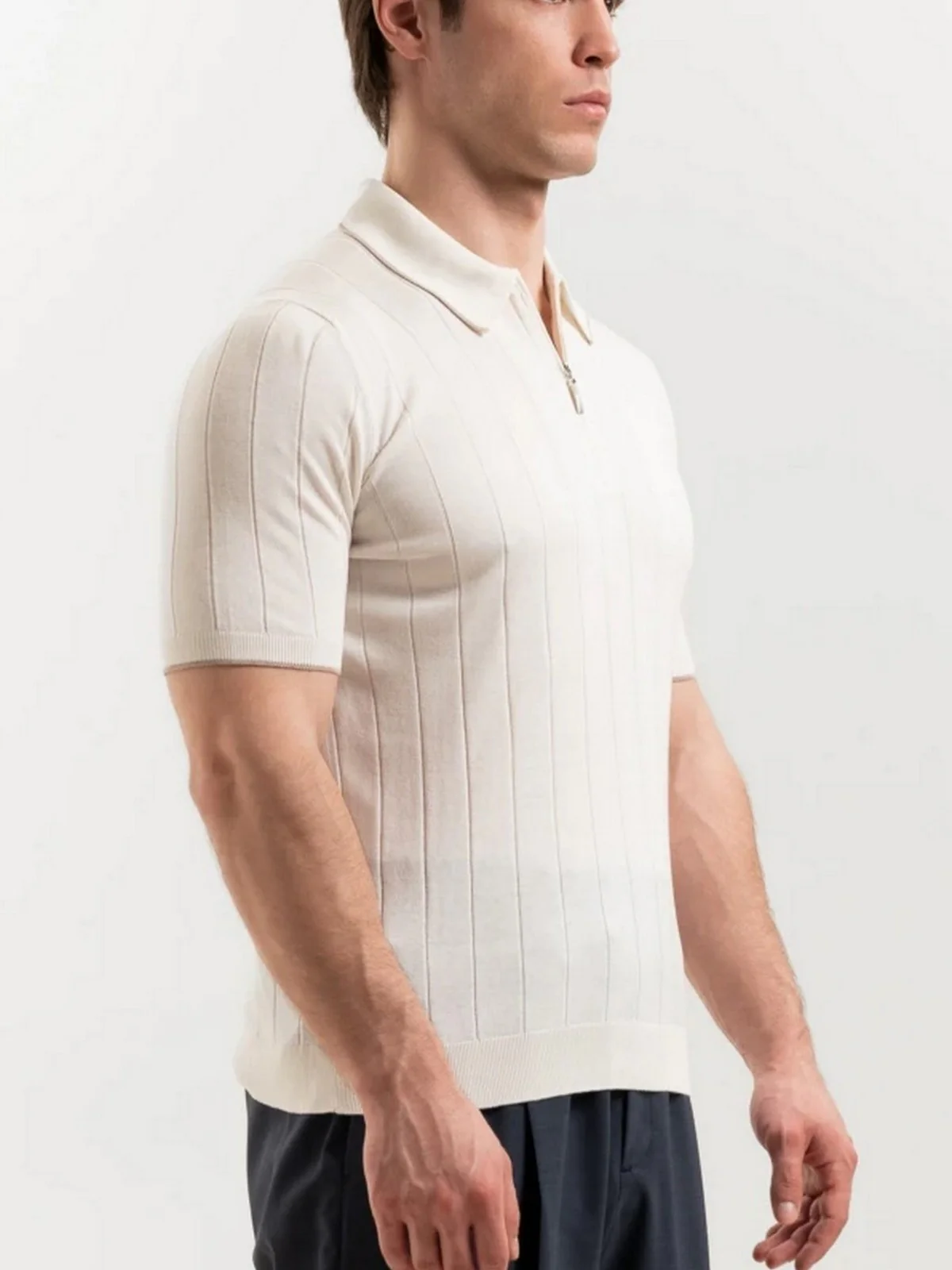 GRAN SASSO Polo Uomo  43128/23510 005 Avorio - Image 2