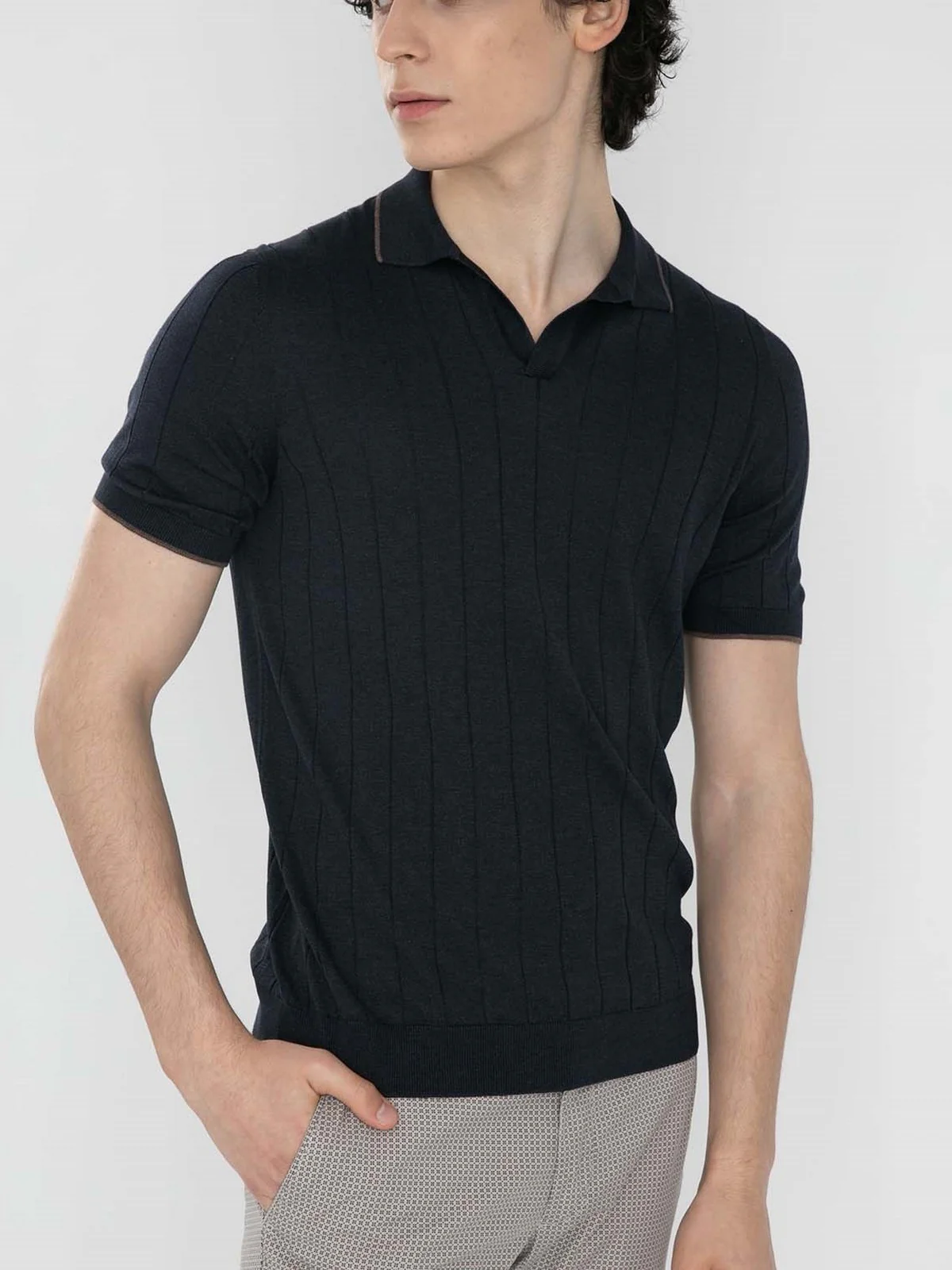 GRAN SASSO Polo Uomo  43181/23510 597 Blu - Image 2