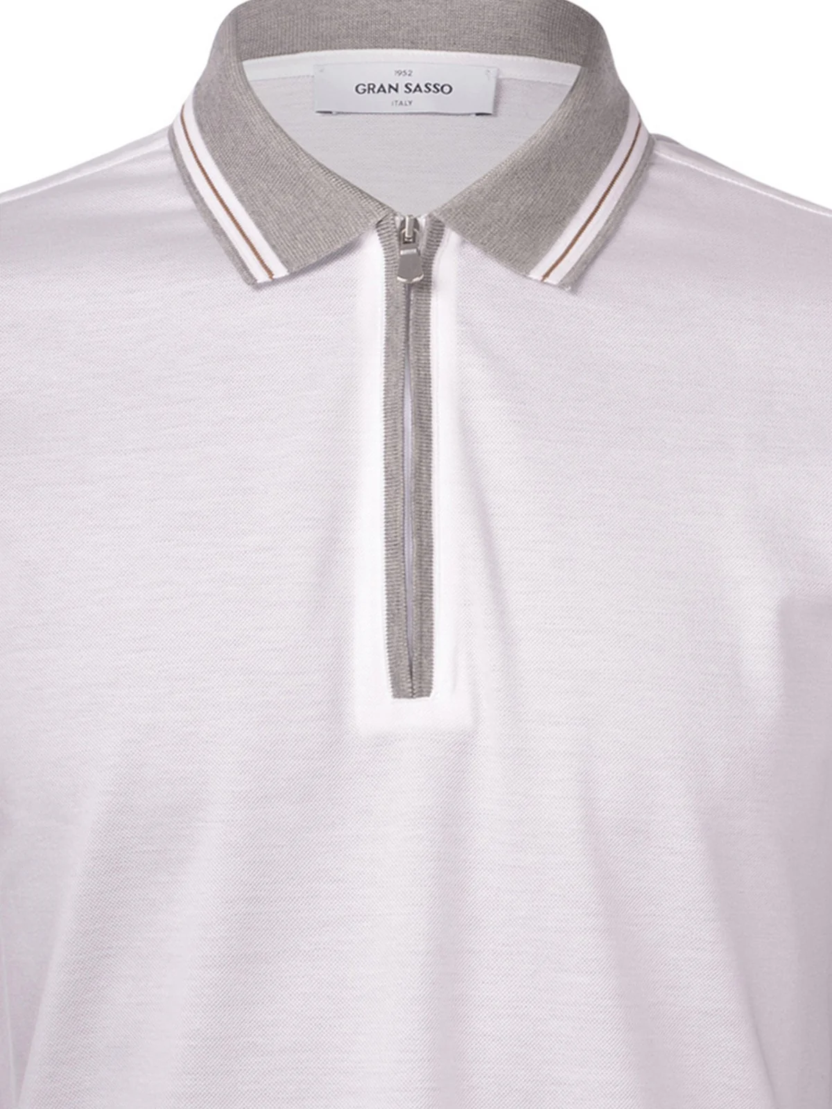 GRAN SASSO Polo Uomo  60147/74219 001 Bianco - Image 2