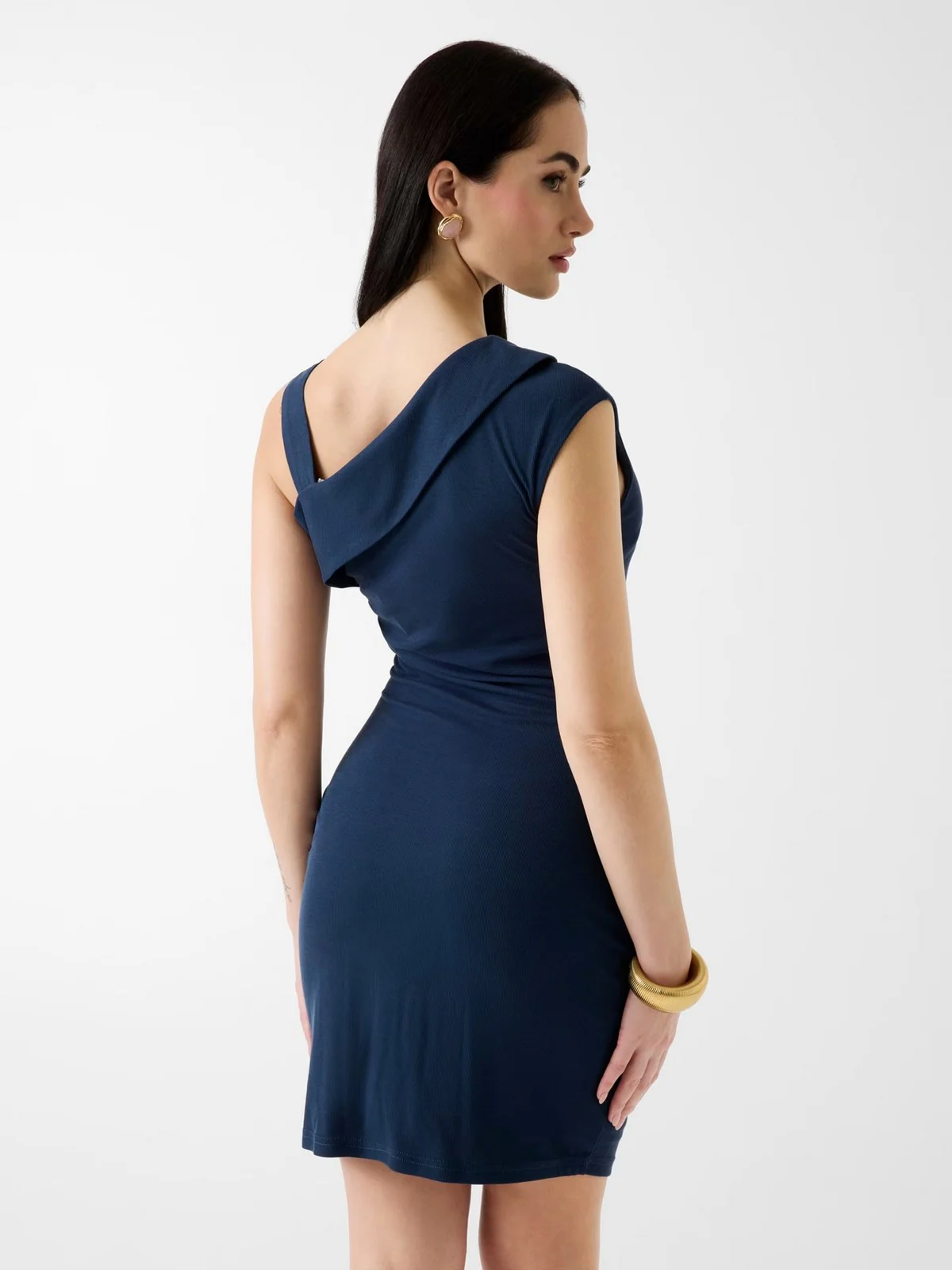GUESS Abito Donna BRIGITTE MINI DRESS W6GK23 K3017 G7P1 BLACKENED BLUE - Image 3