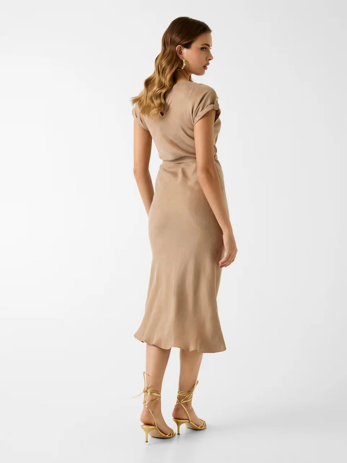 GUESS Abito Donna DALIA BELTED DRESS W6GK50 W1950 G1DQ WET SAND - Image 3
