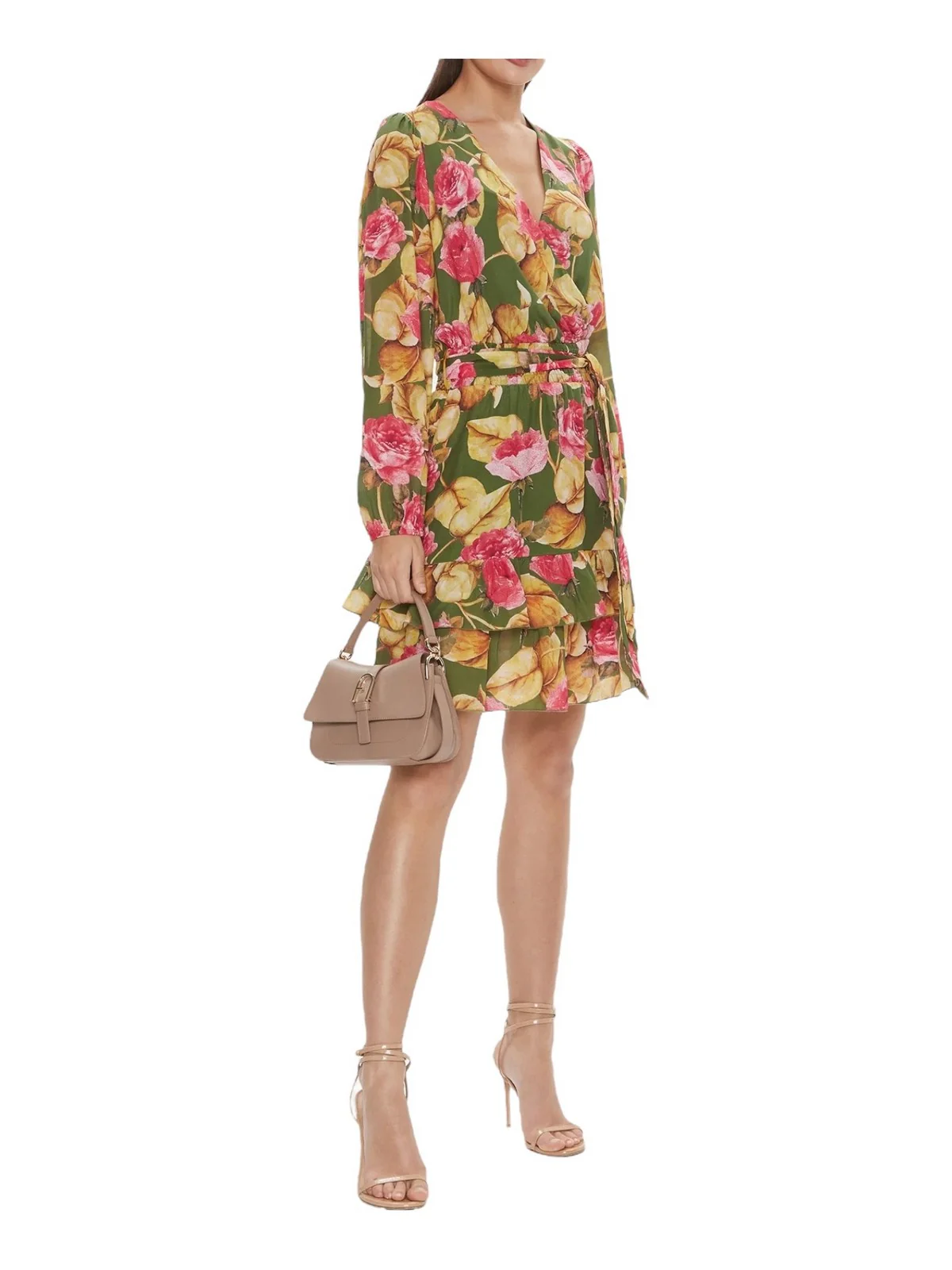 GUESS Abito Donna Ls Diana Flare Dress W4RK21 WF5K0 P8BW Rosa - Image 5