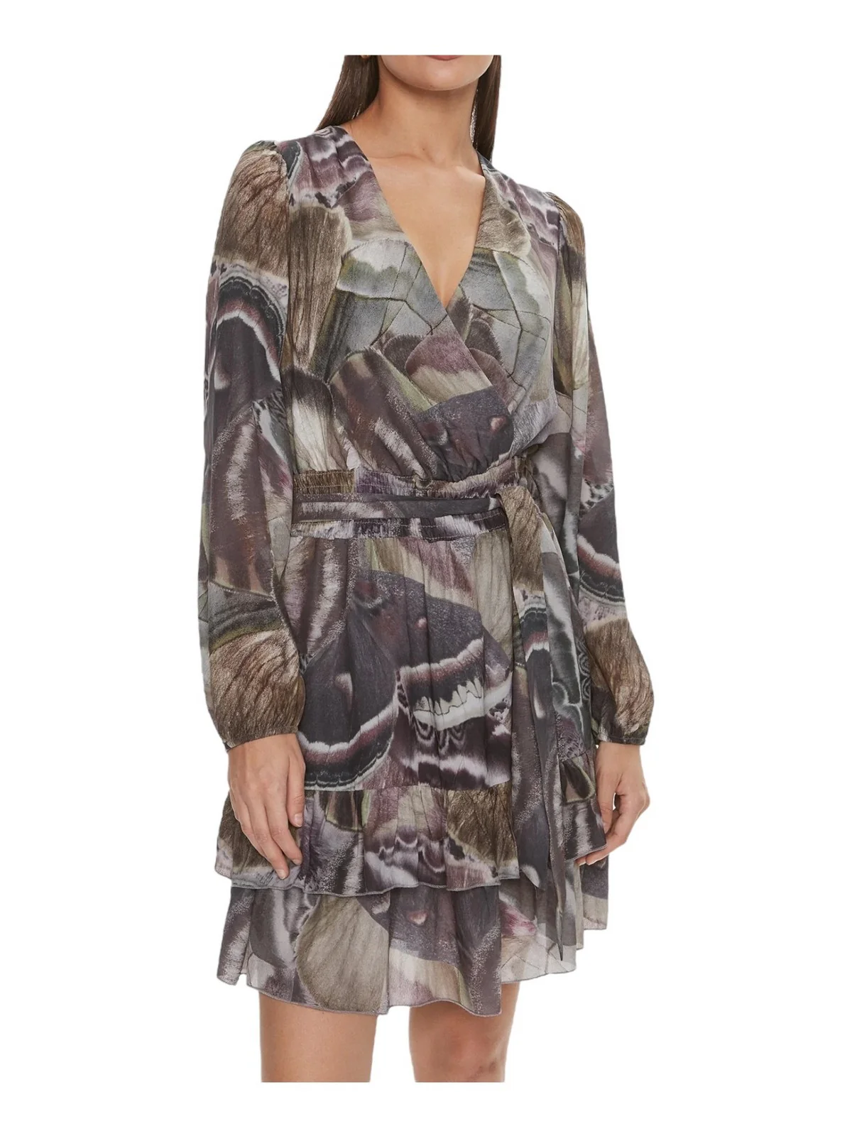 GUESS Abito Donna Ls Diana Flare Dress W4RK21 WF5K0 P9VO Verde - Image 2