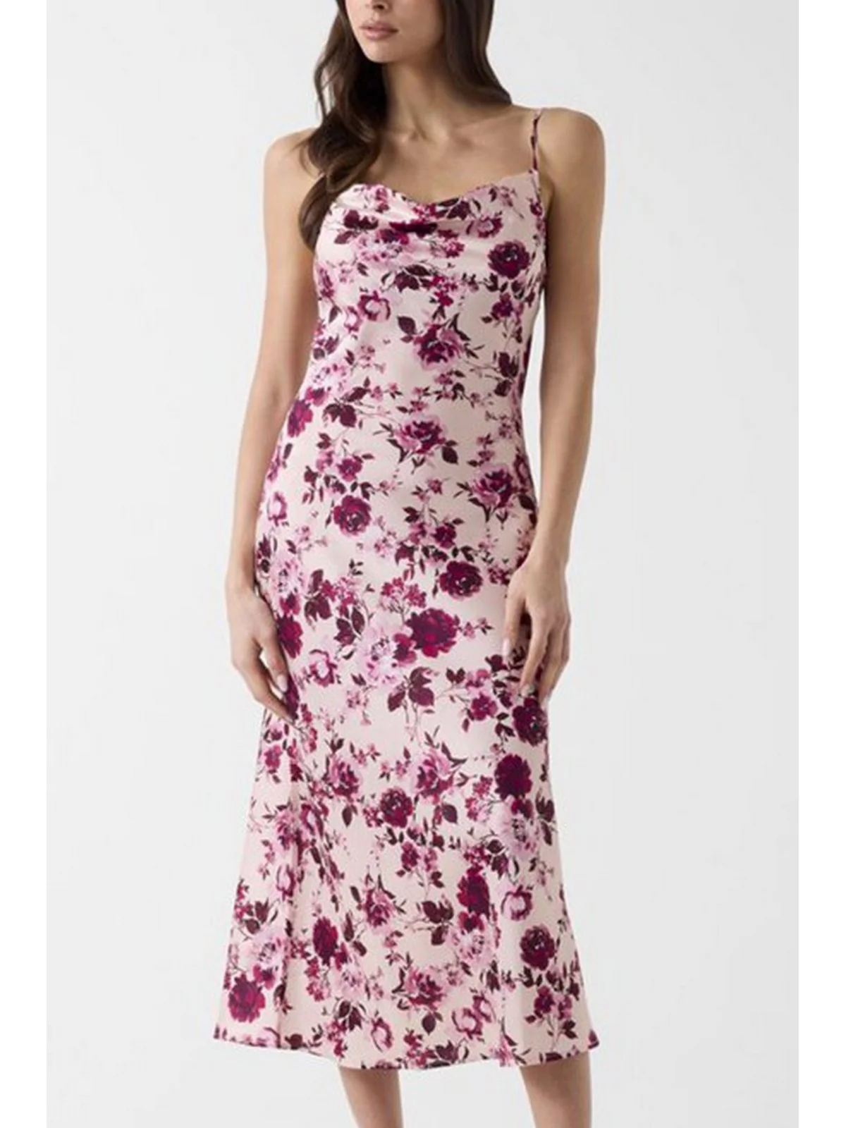 GUESS Abito Donna NEW AKILINA DRESS W5GK85 WH9C2 PM6I BLUSH ROSES PRINT - Image 2