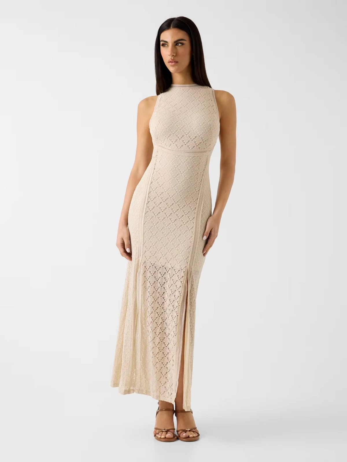 GUESS Abito Donna New Liza Dress W6GK16 K2953 A11C WARM SLATE - Image 2