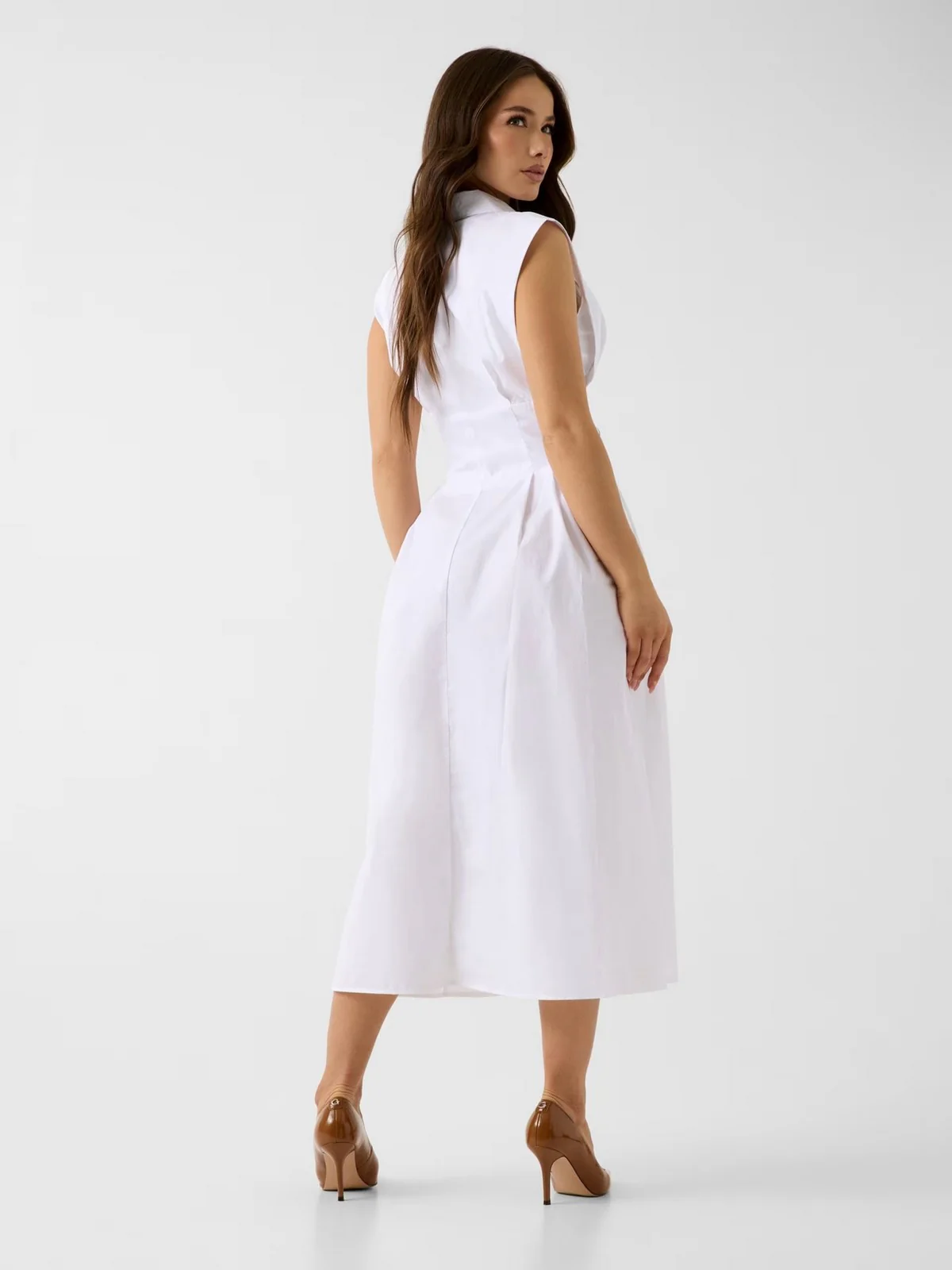 GUESS Abito Donna SL CHERRY DRESS W6GKA0 W2353 G011 PURE WHITE - Image 3