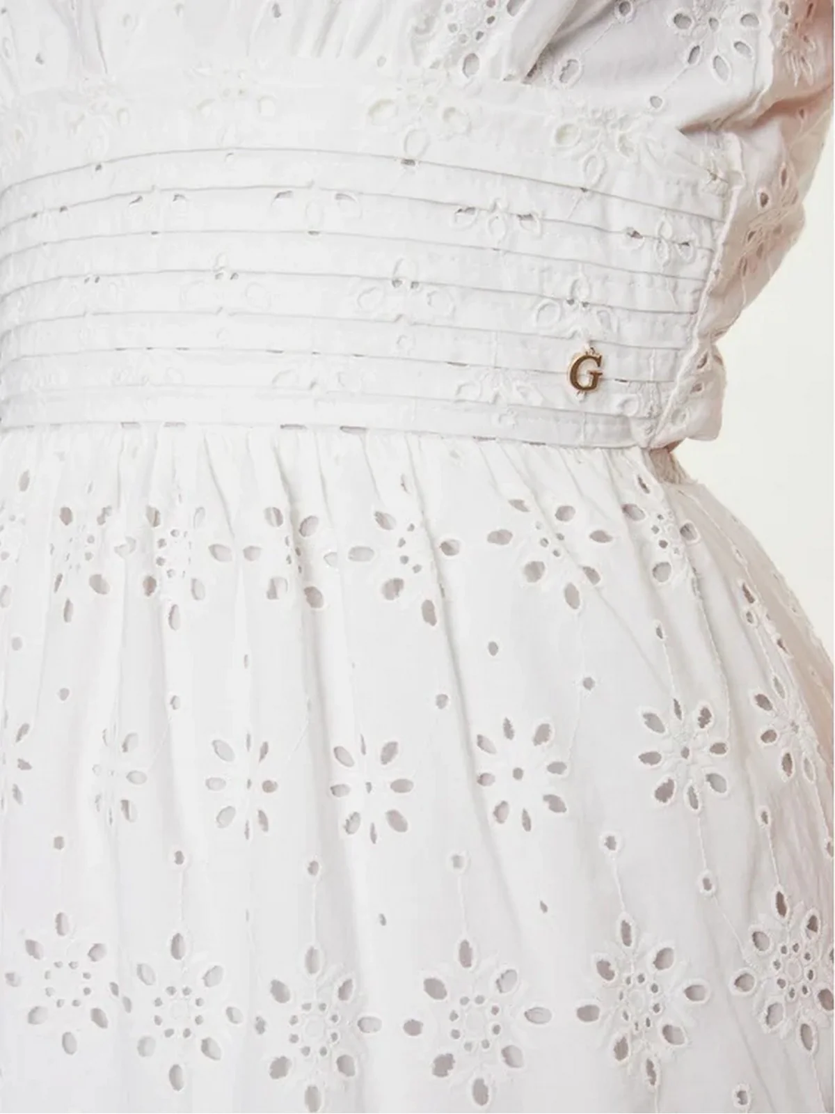 GUESS Abito Donna Sl Palma Long Dress W4GK46 WG571 G011 Bianco - Image 4