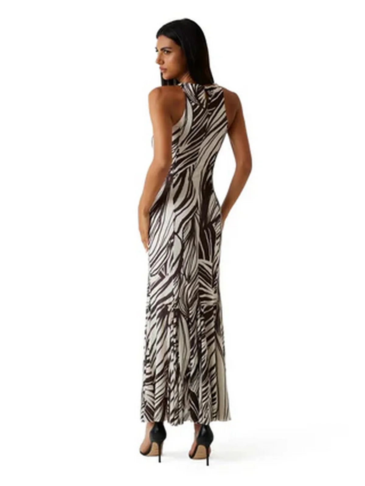 GUESS Abito Donna SL SERAFINA MESH LONG DRESS W6GK13 K2943 PMIC WILD ESCAPE PRINT - Image 2