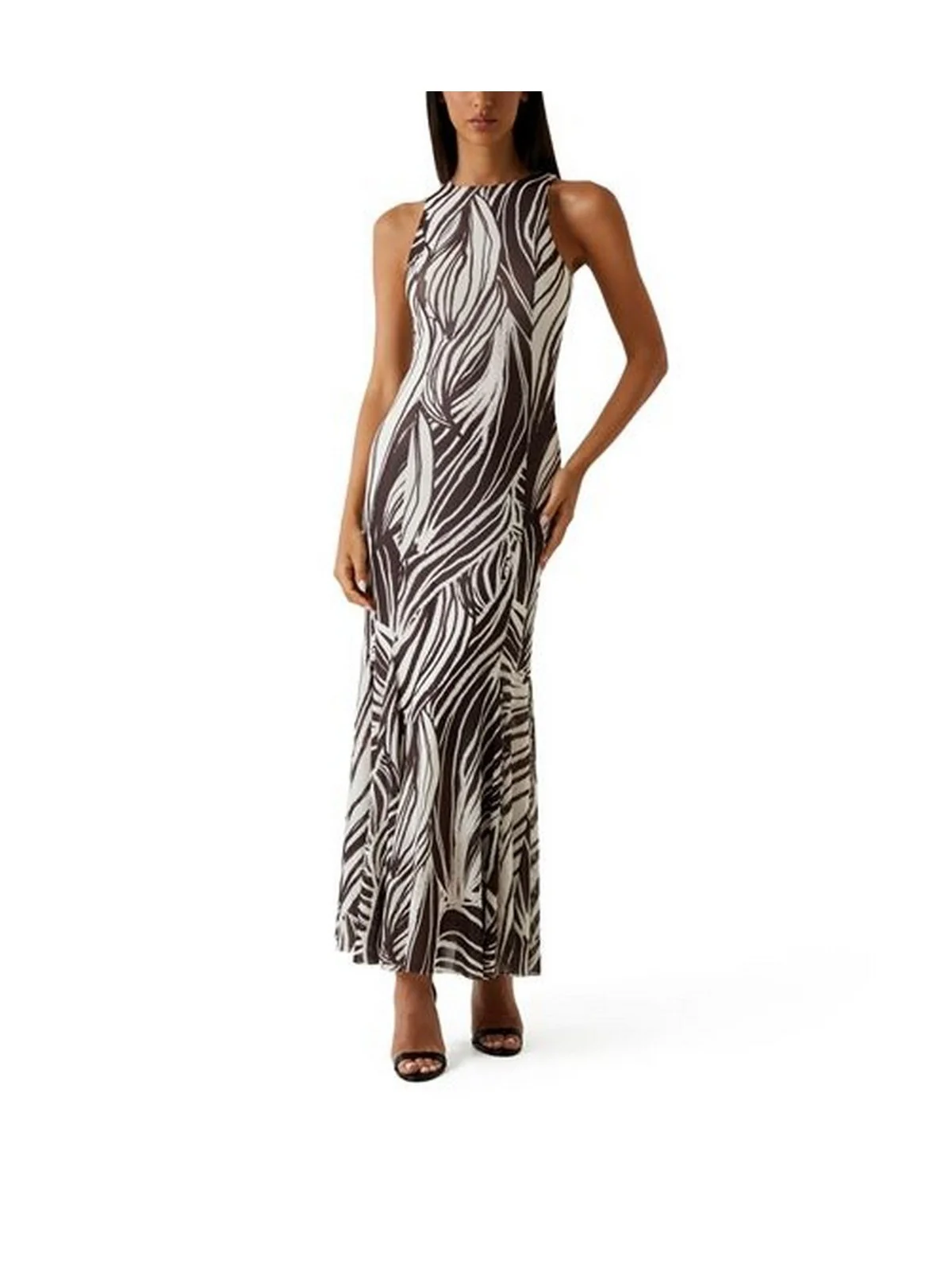 GUESS Abito Donna SL SERAFINA MESH LONG DRESS W6GK13 K2943 PMIC WILD ESCAPE PRINT - Image 3