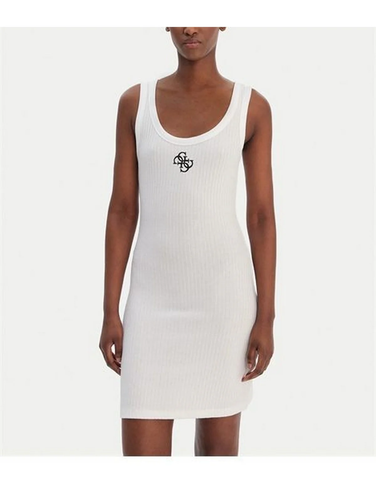 GUESS BEACHWEAR Abito Donna NIKI SHORT DRESS E6GK07 KG482 G011 PURE WHITE - Image 2