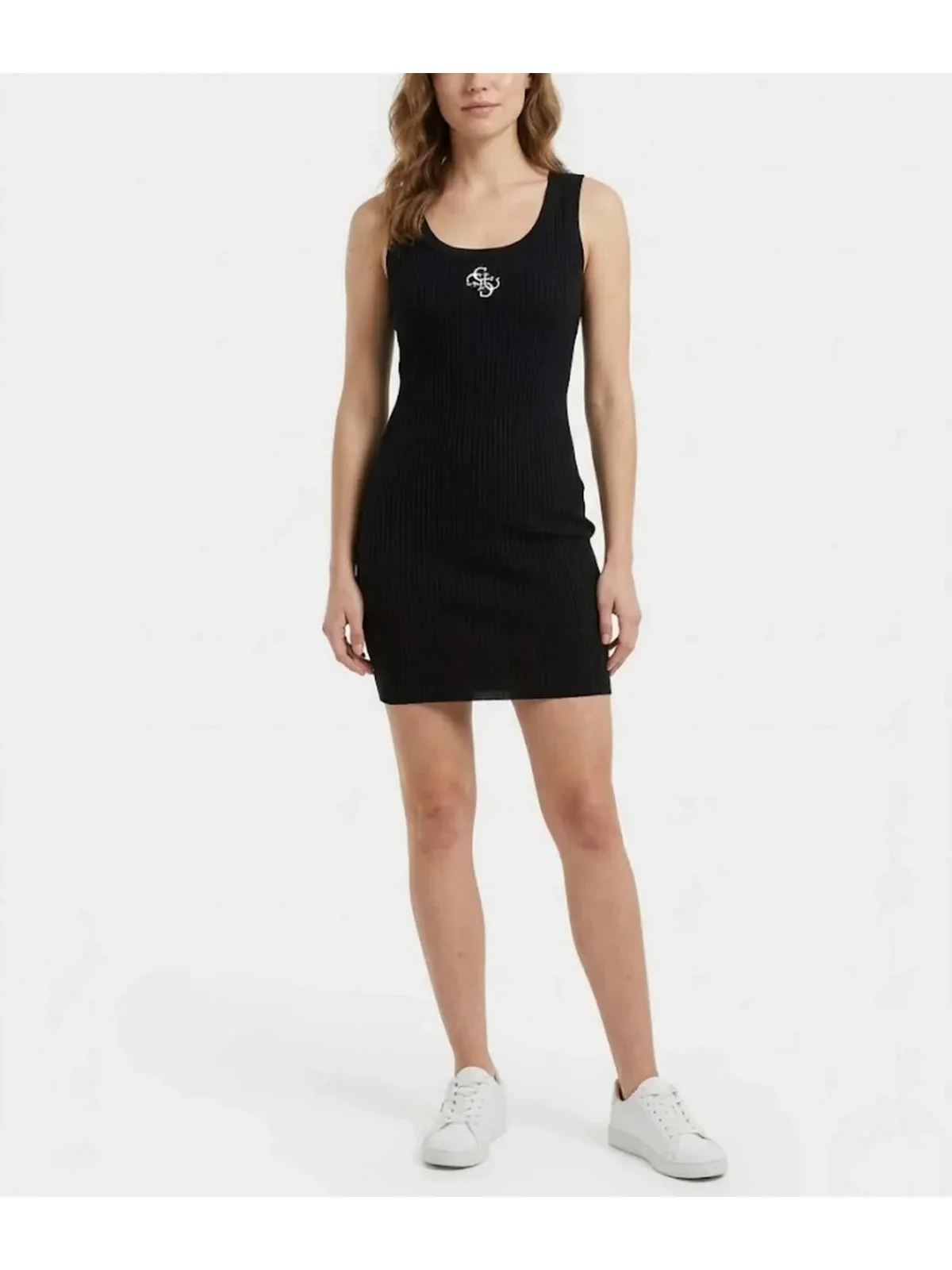GUESS BEACHWEAR Abito Donna NIKI SHORT DRESS E6GK07 KG482 JBLK Jet Black A996 - Image 2