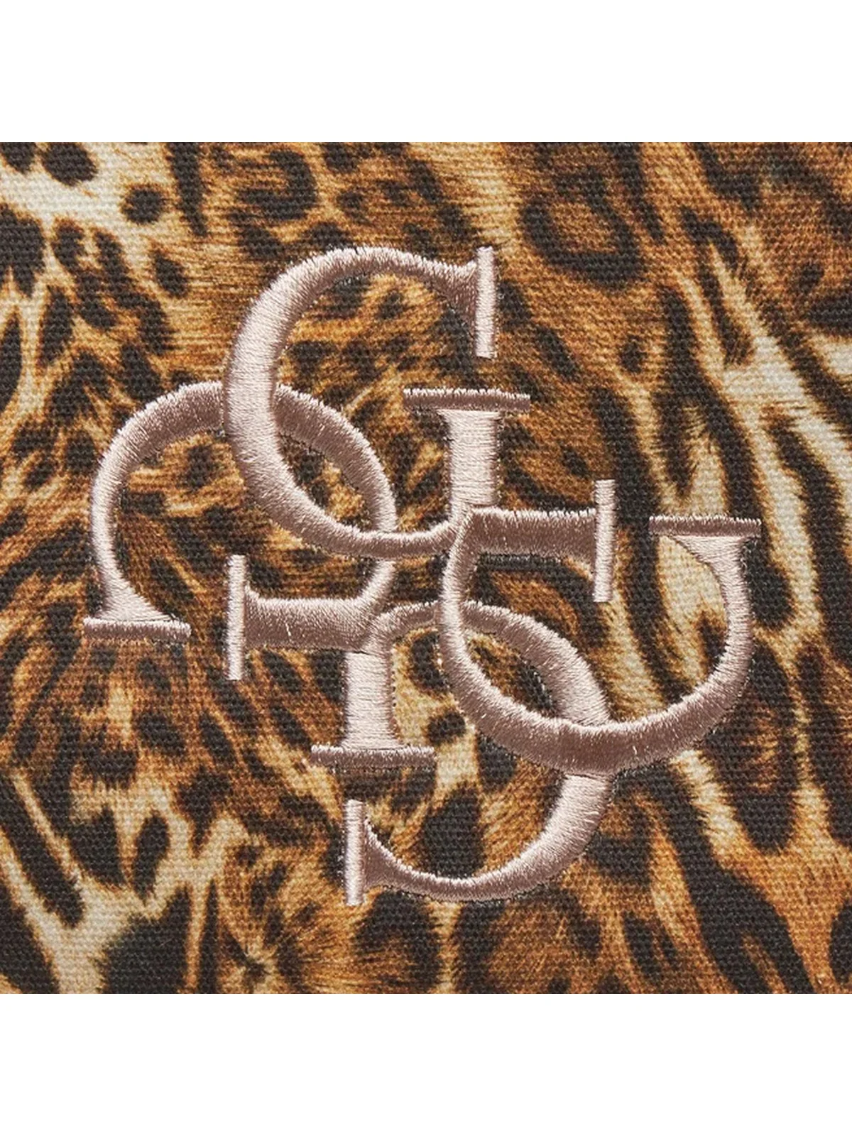 GUESS BEACHWEAR borsa mare Donna Canvas Printed Bag E4GZ17 WFCE0 P122 Marrone - Image 2
