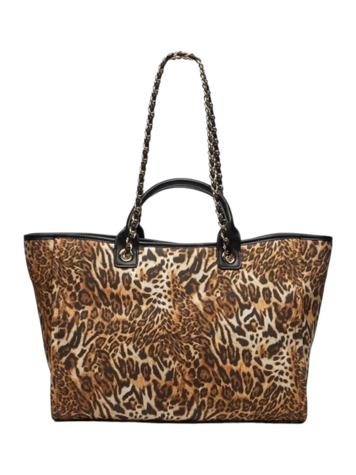 GUESS BEACHWEAR borsa mare Donna Canvas Printed Bag E4GZ17 WFCE0 P122 Marrone - Image 4