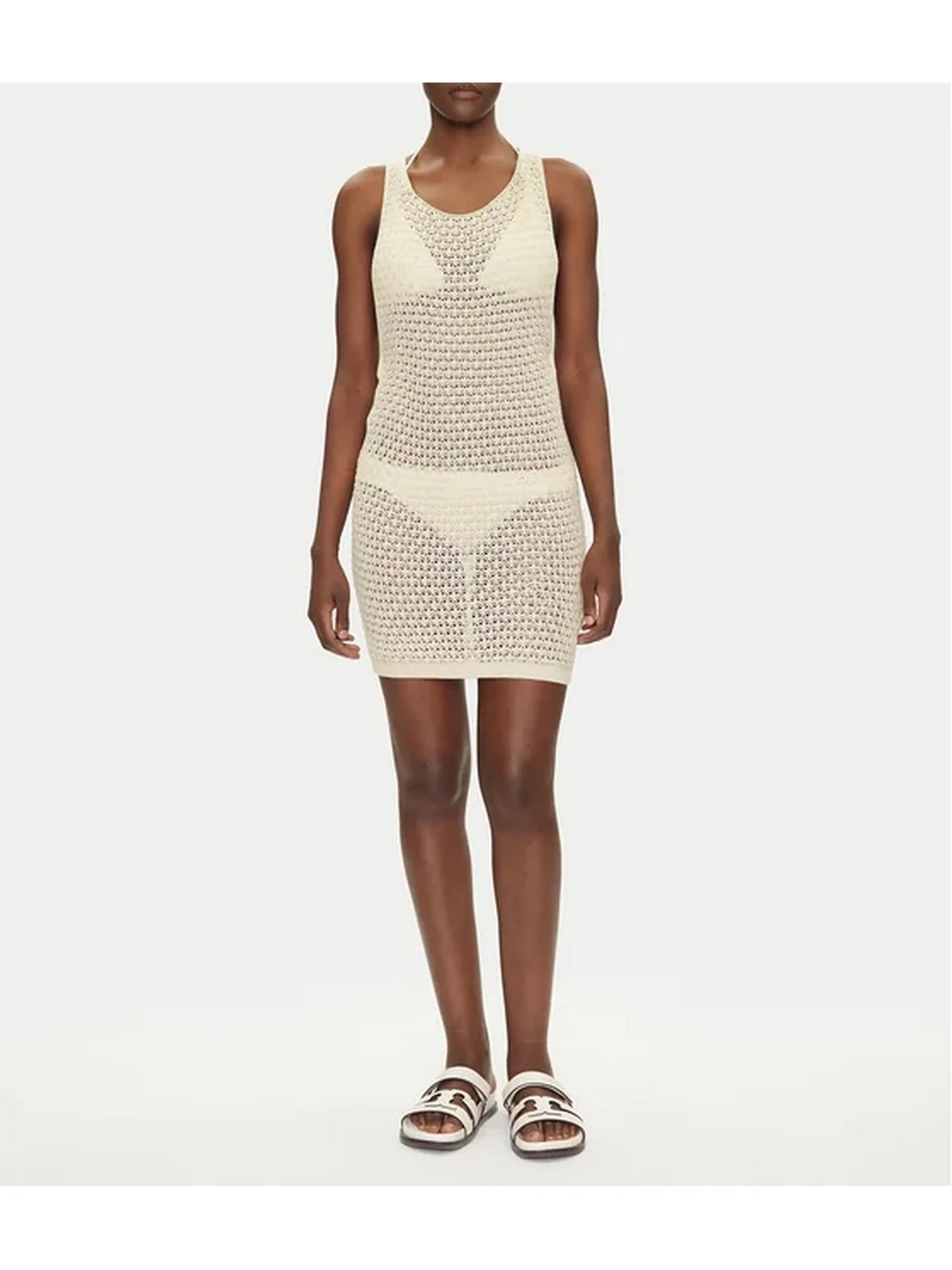 GUESS BEACHWEAR Copricostume Donna  E5GK12 Z3N30 G047 PEARL WHITE - Image 2