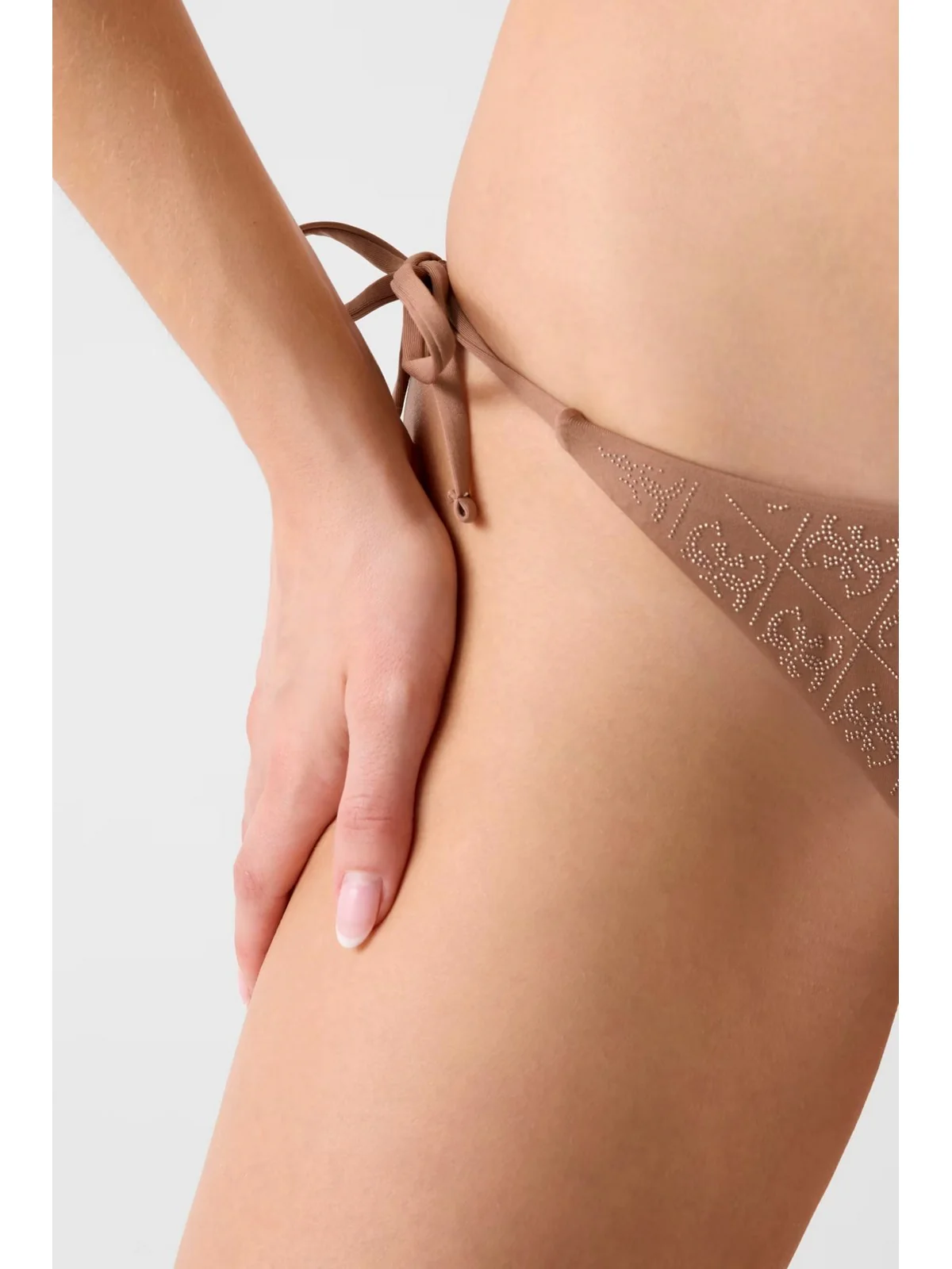 GUESS BEACHWEAR Costume da bagno Donna DIANE STRING BRIEF E6GO15 KCUO2 G1FA MALT SYRUP - Image 5