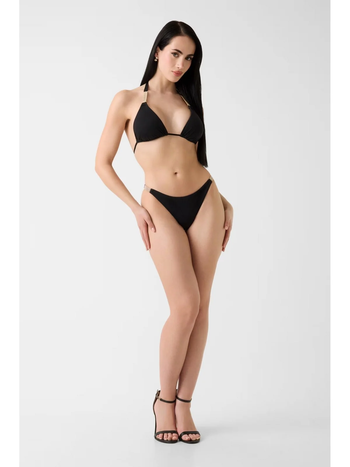 GUESS BEACHWEAR Costume da bagno Donna GAIA BRIEF E6GO26 KG272 JBLK Jet Black A996 - Image 3