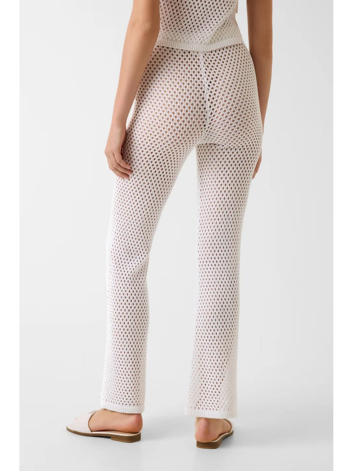 GUESS BEACHWEAR Pantalone Donna LUNA PANT SWRT E6GB05 Z5632 G1CR PALE PEARL - Image 4