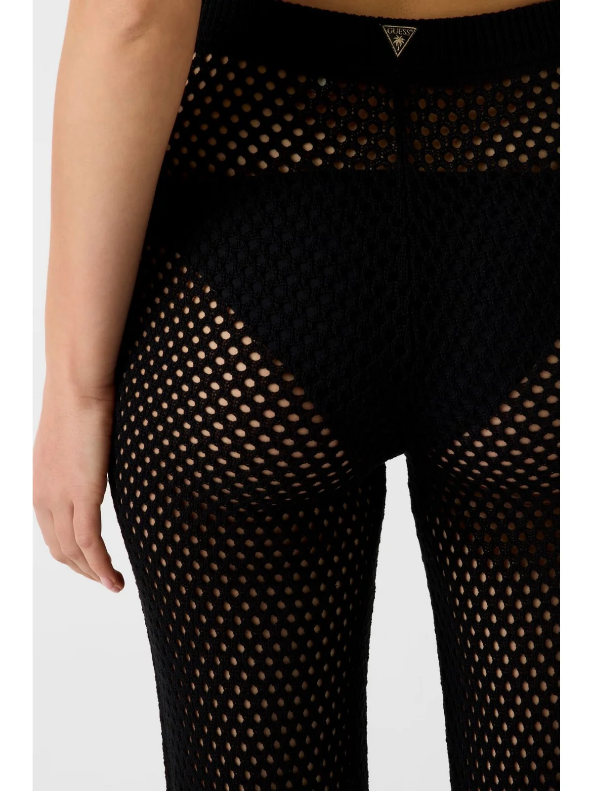 GUESS BEACHWEAR Pantalone Donna LUNA PANT SWRT E6GB05 Z5632 JBLK Jet Black A996 - Image 5
