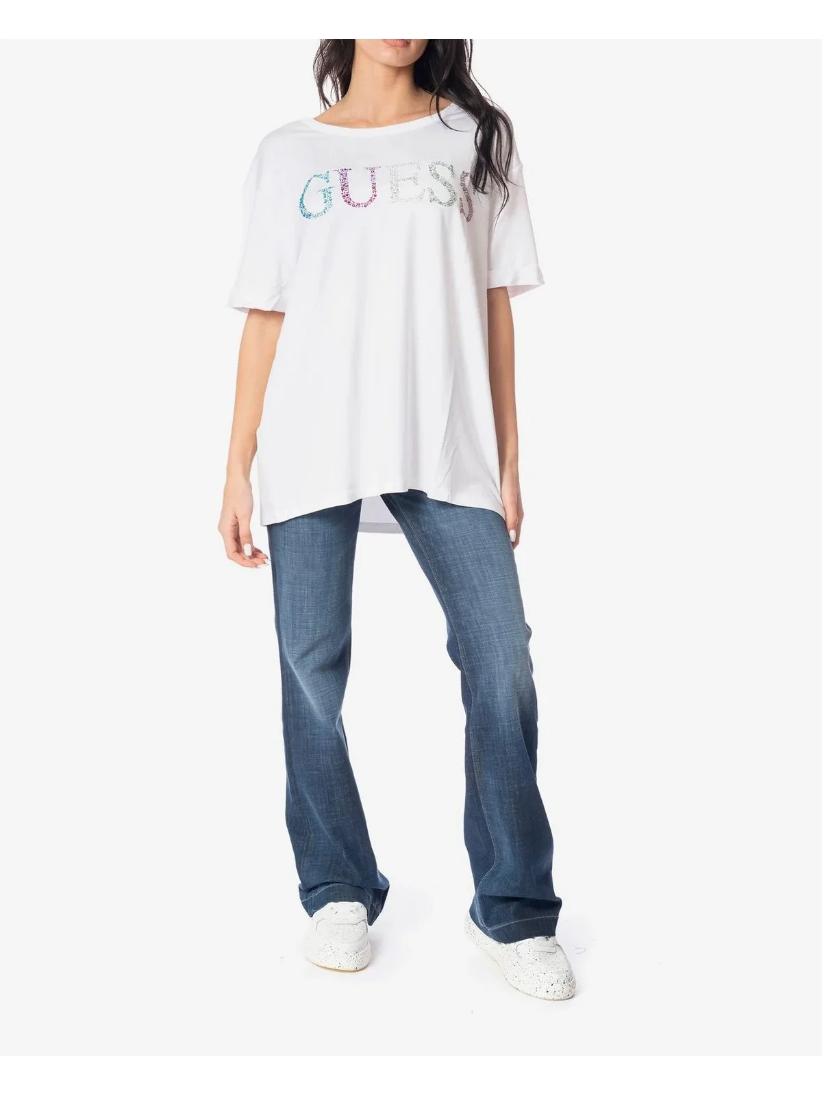 GUESS BEACHWEAR T-Shirt e Polo Donna t-shirt E4GI02 K68D2 G011 Bianco - Image 2