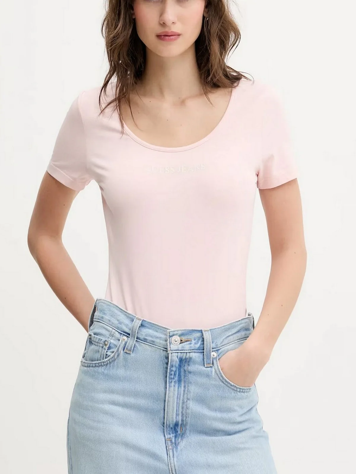 GUESS Body Donna GJ SL BODYSUIT W5GP25 J1314 G6R4 BLUSH COTTON - Image 2