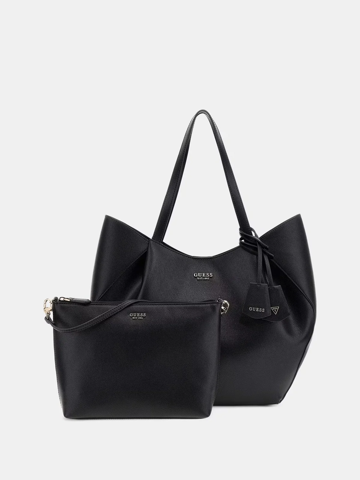 GUESS Borsa Donna AMORETTE 2 IN 1 TOTE HWBG78 98240 BLA BLACK - Image 2