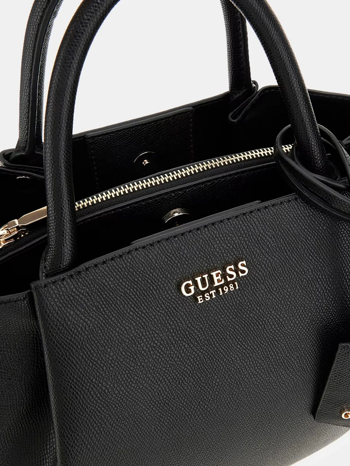 GUESS Borsa Donna AMORETTE GIRLFRIEND SATCHEL HWBG78 98060 BLA BLACK - Image 5