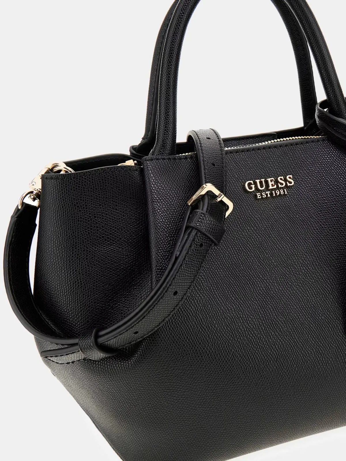 GUESS Borsa Donna AMORETTE GIRLFRIEND SATCHEL HWBG78 98060 BLA BLACK - Image 6