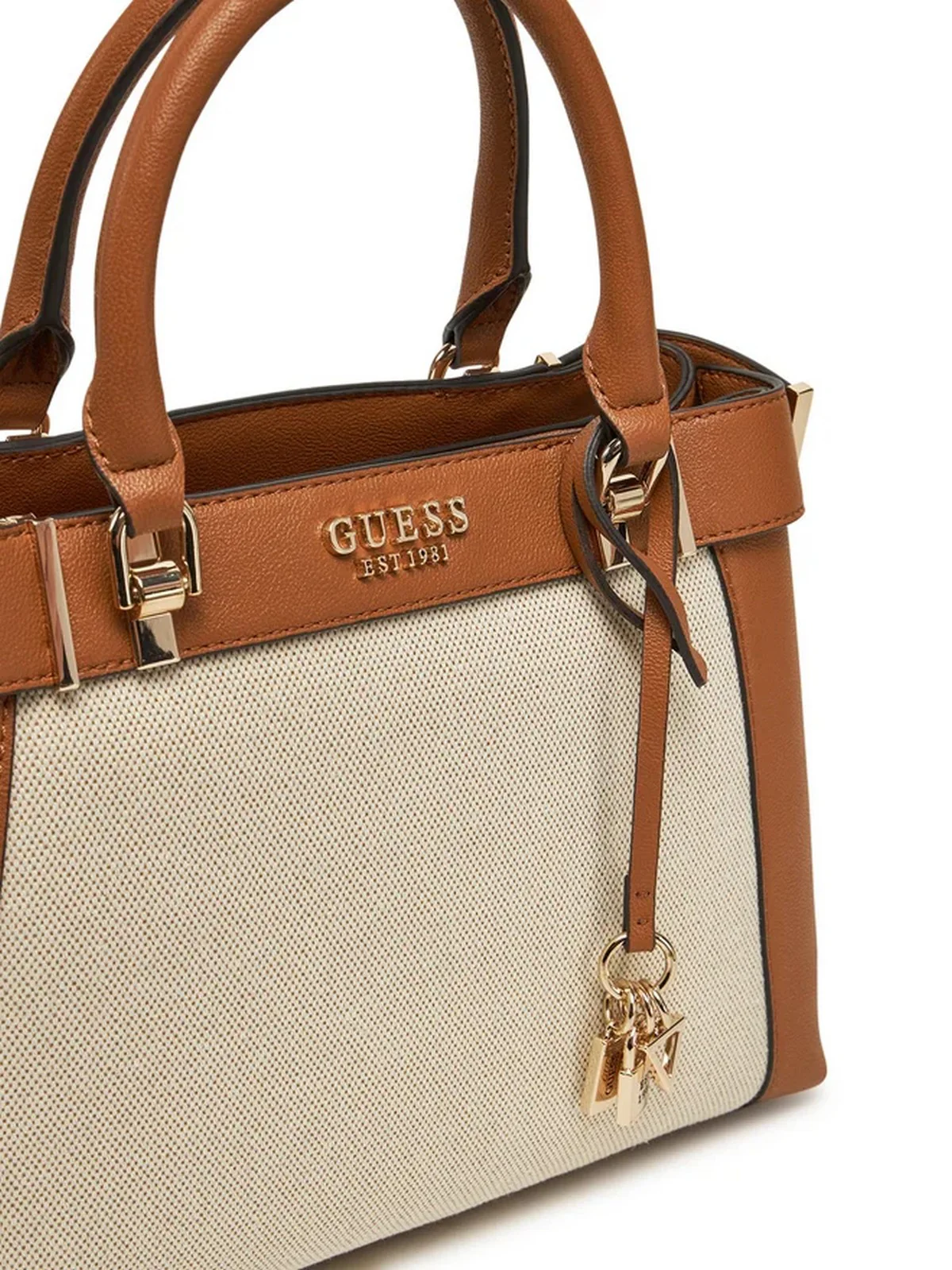 GUESS Borsa Donna ANADELA 3 COMP SATCHEL HWAG96 33060 NTC Beige - Image 2