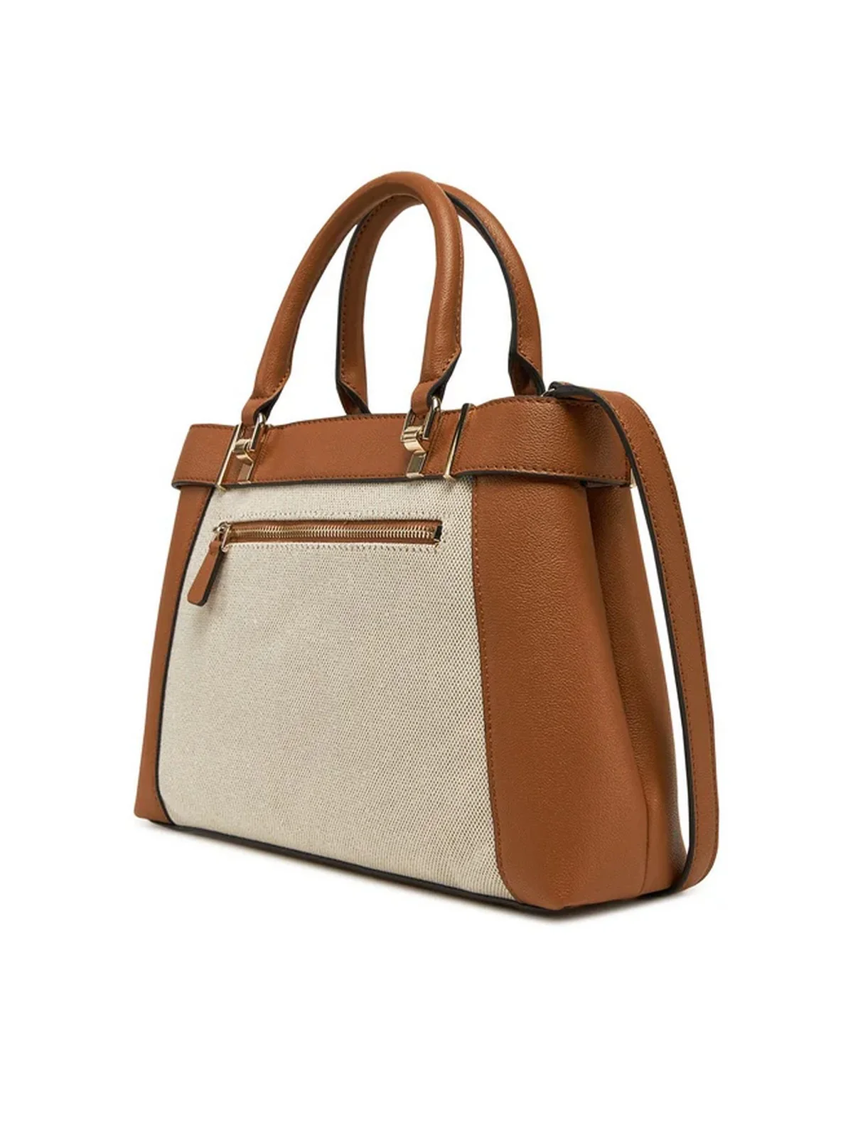 GUESS Borsa Donna ANADELA 3 COMP SATCHEL HWAG96 33060 NTC Beige - Image 3