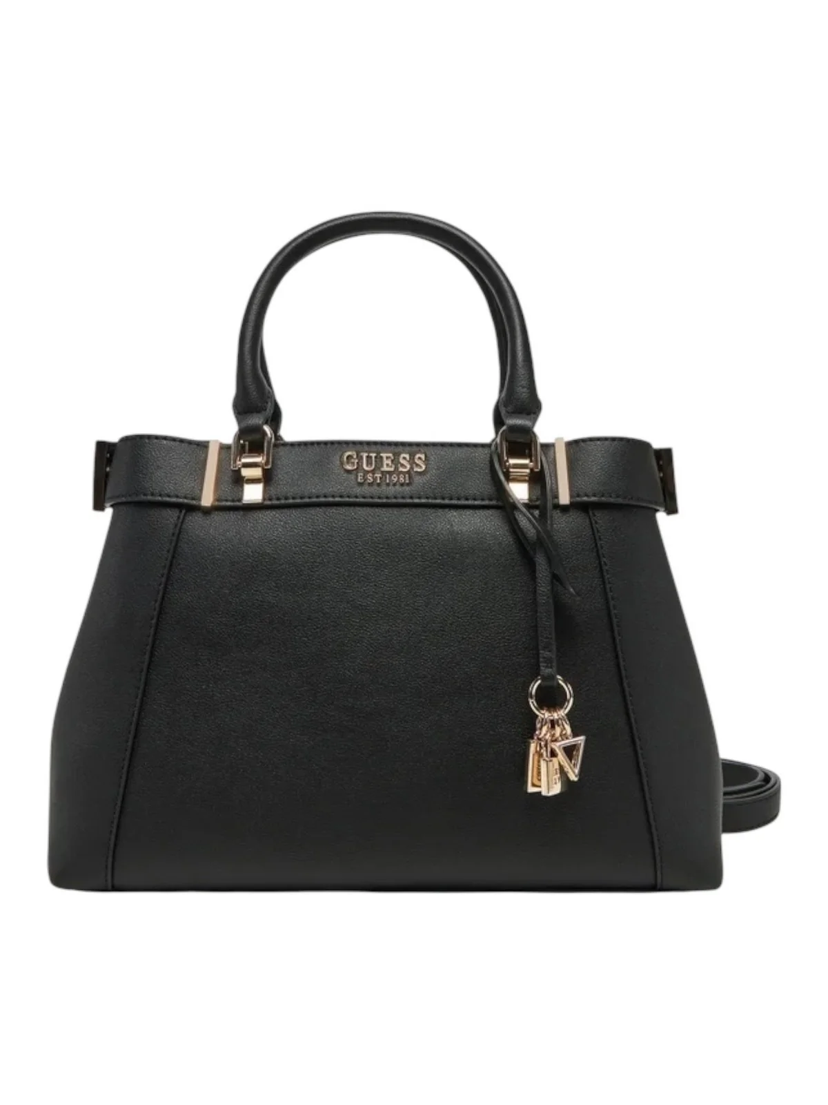 GUESS Borsa Donna ANADELA 3 COMP SATCHEL HWBG96 33060 BLA Nero