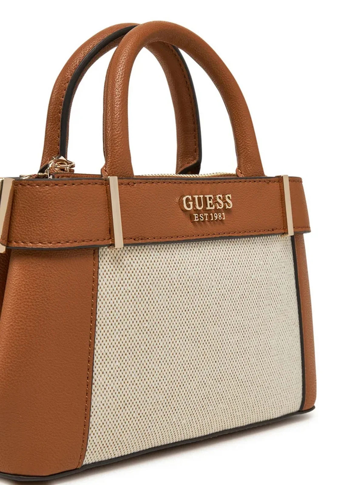 GUESS Borsa Donna ANADELA MINI SATCHEL HWAG96 33760 NTC Beige - Image 2