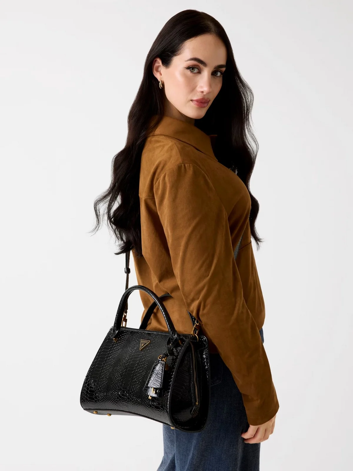 GUESS Borsa Donna ANNITA GIRLFRIEND SATCHEL HWKB94 99060 BLA BLACK - Image 2